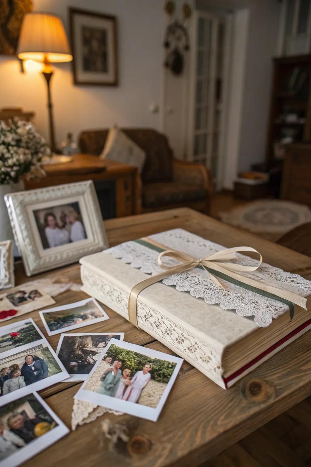 Immortalize treasured memories with a personalized keepsake album.