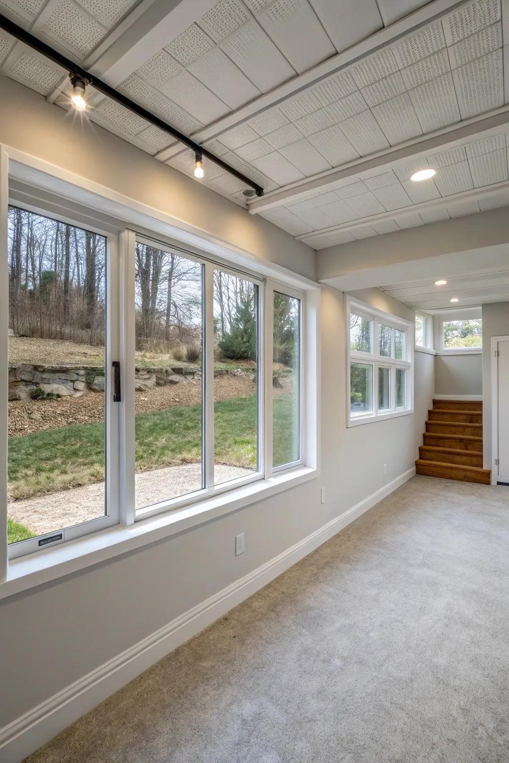 Escape windows turn shadowy basements into vibrant, breezy havens.
