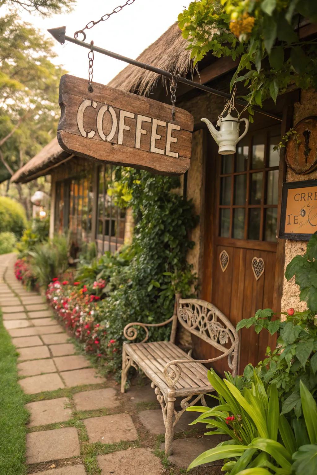 Timber markers extend a cozy and welcoming vibe to any business's doorway.