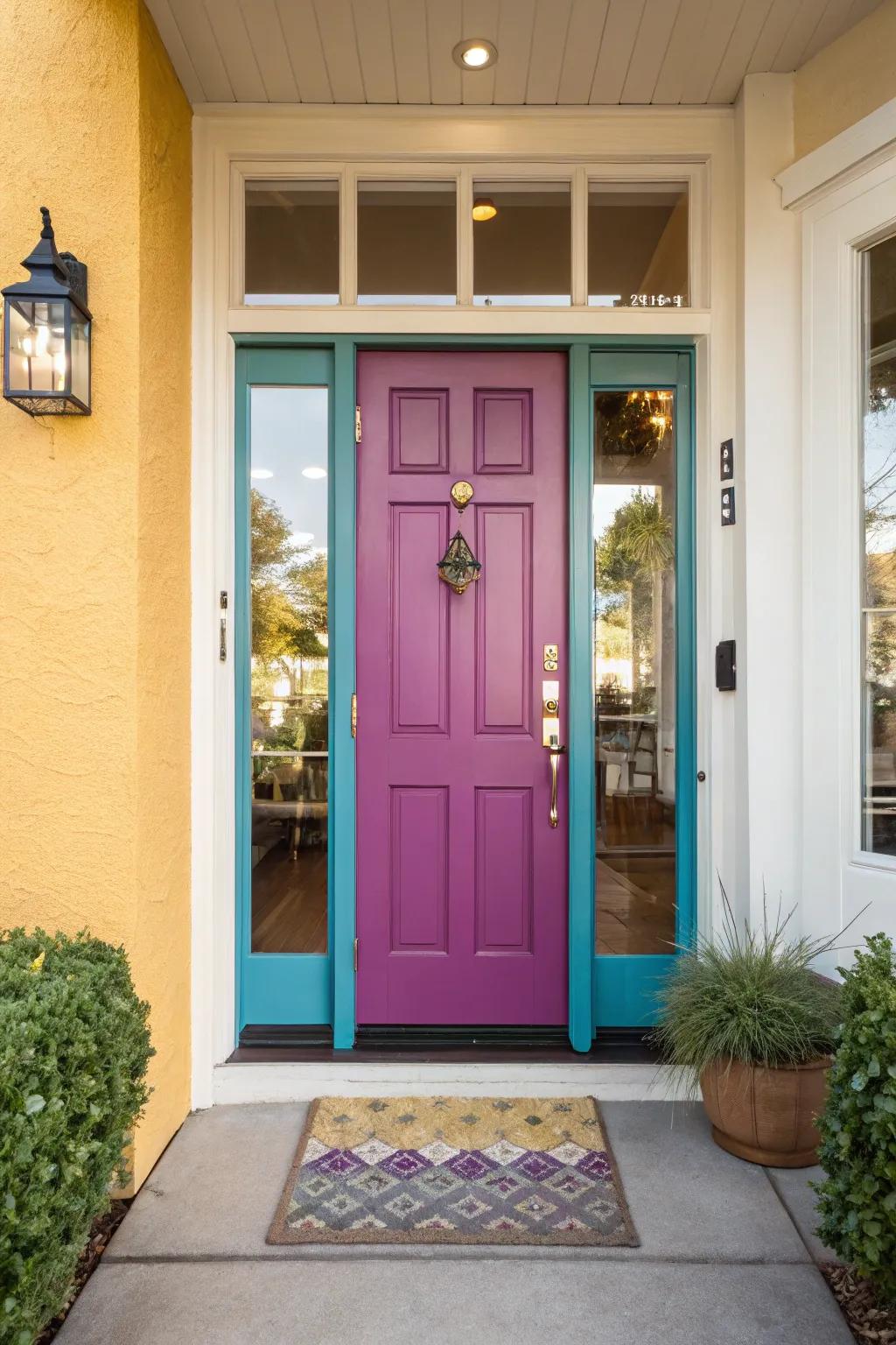 A unique door design that infuses personality and allure into any abode.