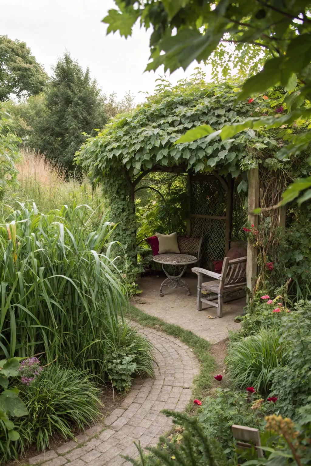 A secret nook in your garden can be a perfect escape.