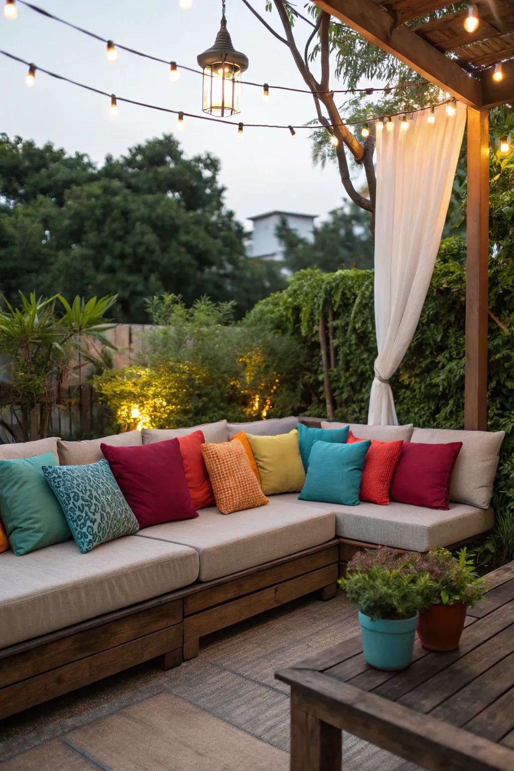 Fashion a welcoming nook with fashionable seating to relish the great outdoors.