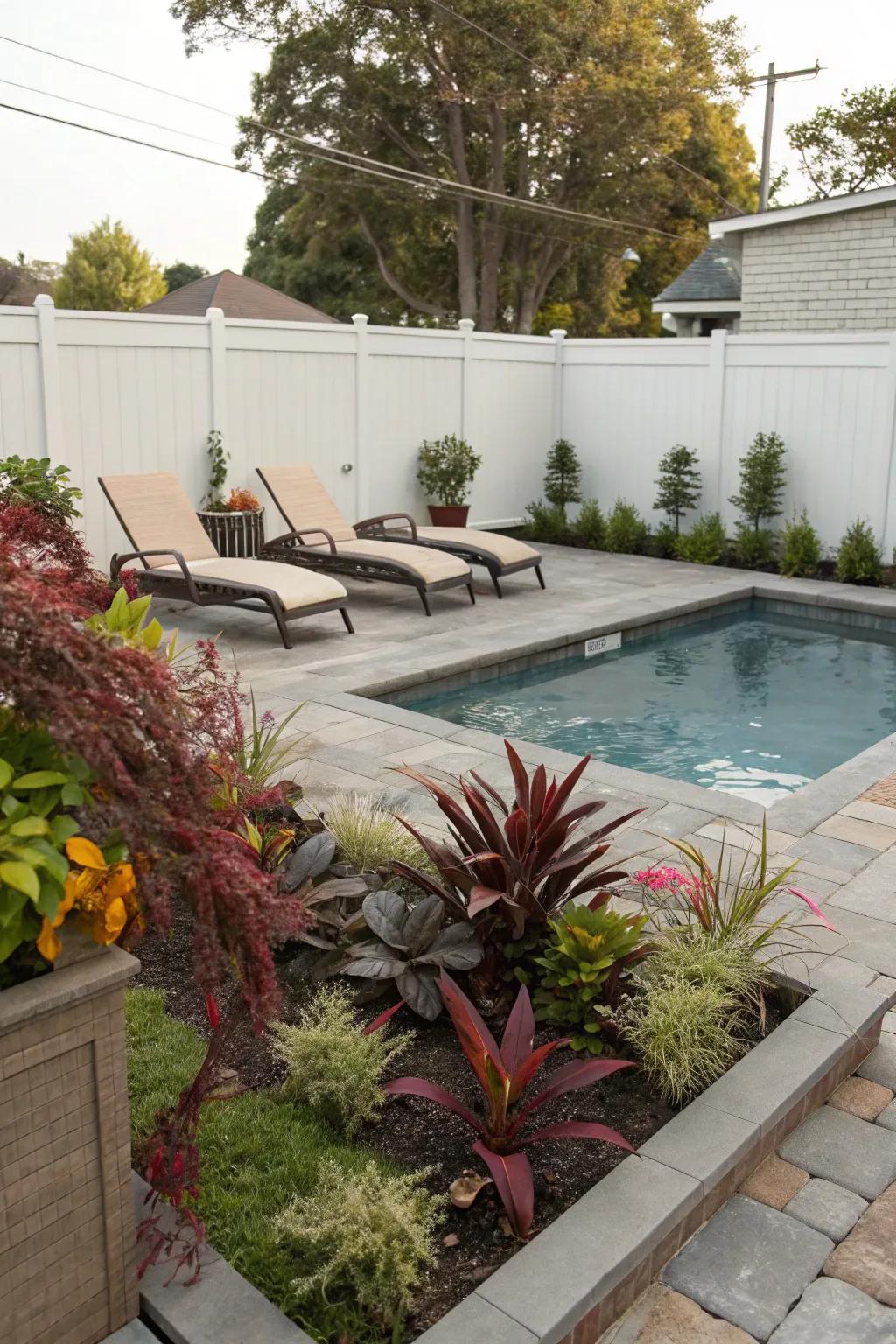 A cocktail pool can add a touch of elegance to any compact backyard.