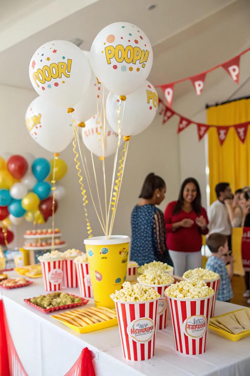 Butterpuff balloons bring a lighthearted touch to festive events.