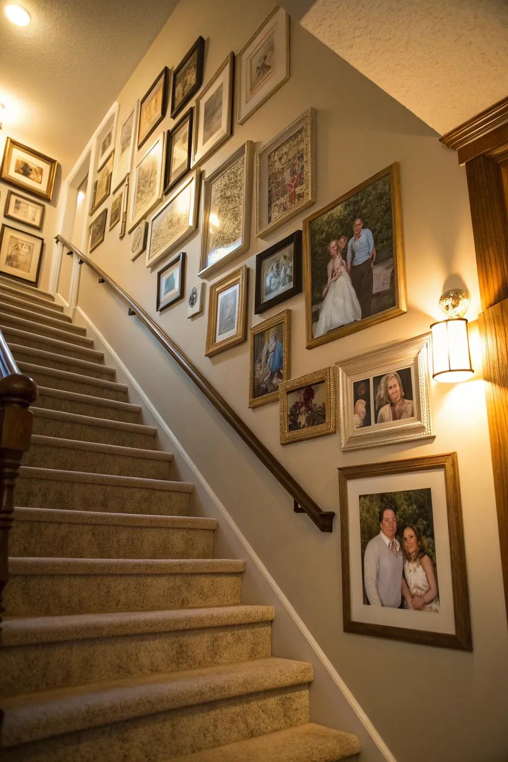 Share your family's journey with a captivating gallery wall.