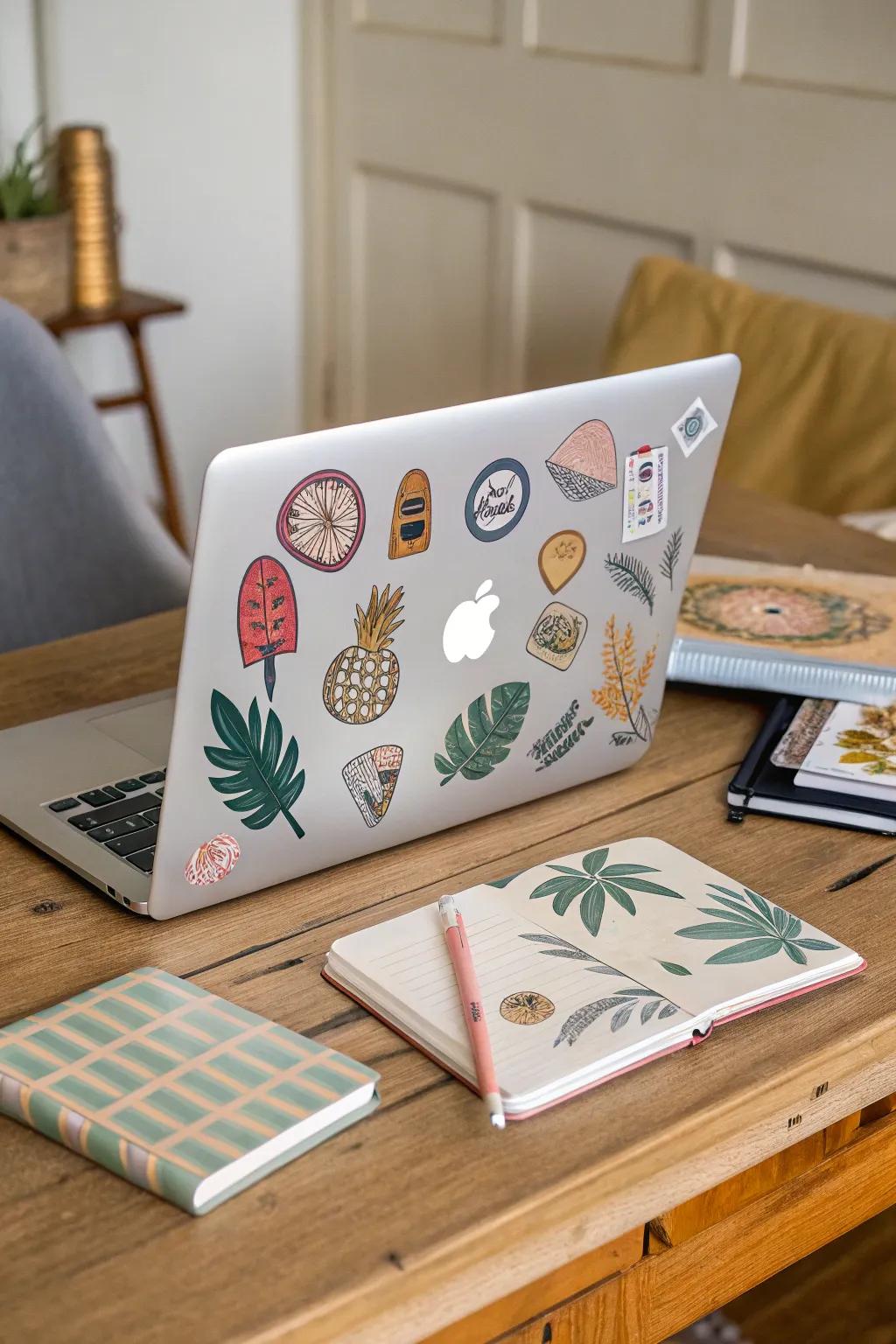 Let your laptop shine with stickers that scream 'you'.