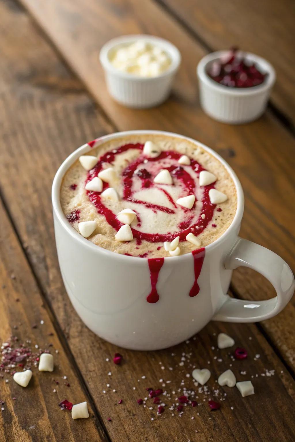 Scarlet Berry Cream Dream Cappuccino: An enchanting indulgence