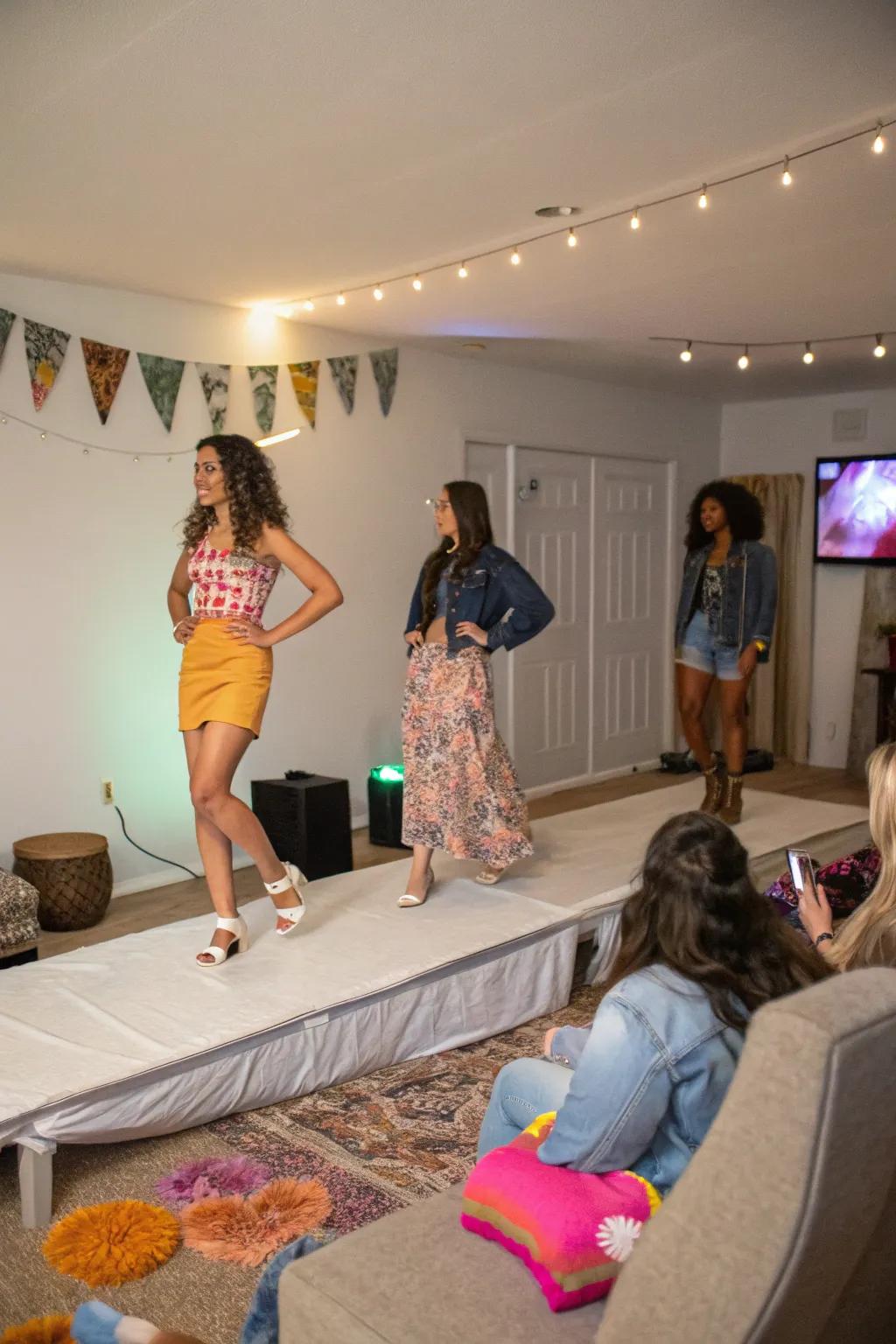 Strut your stuff in a home fashion show that celebrates personal style.