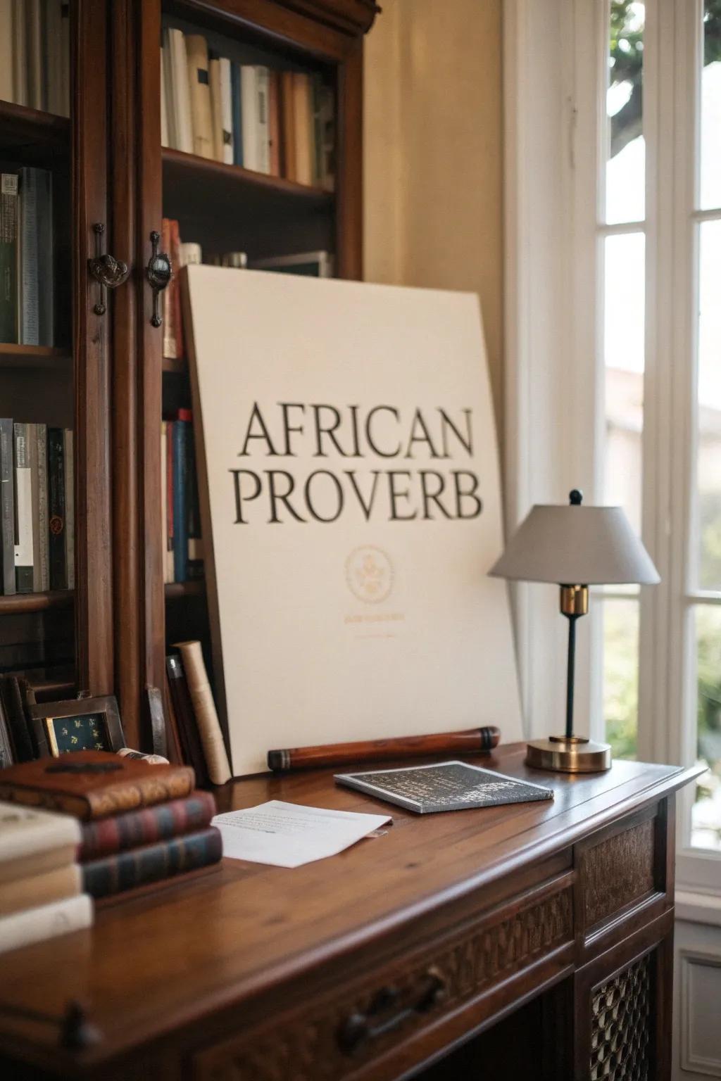 Heritage sayings bring global insight to your home.
