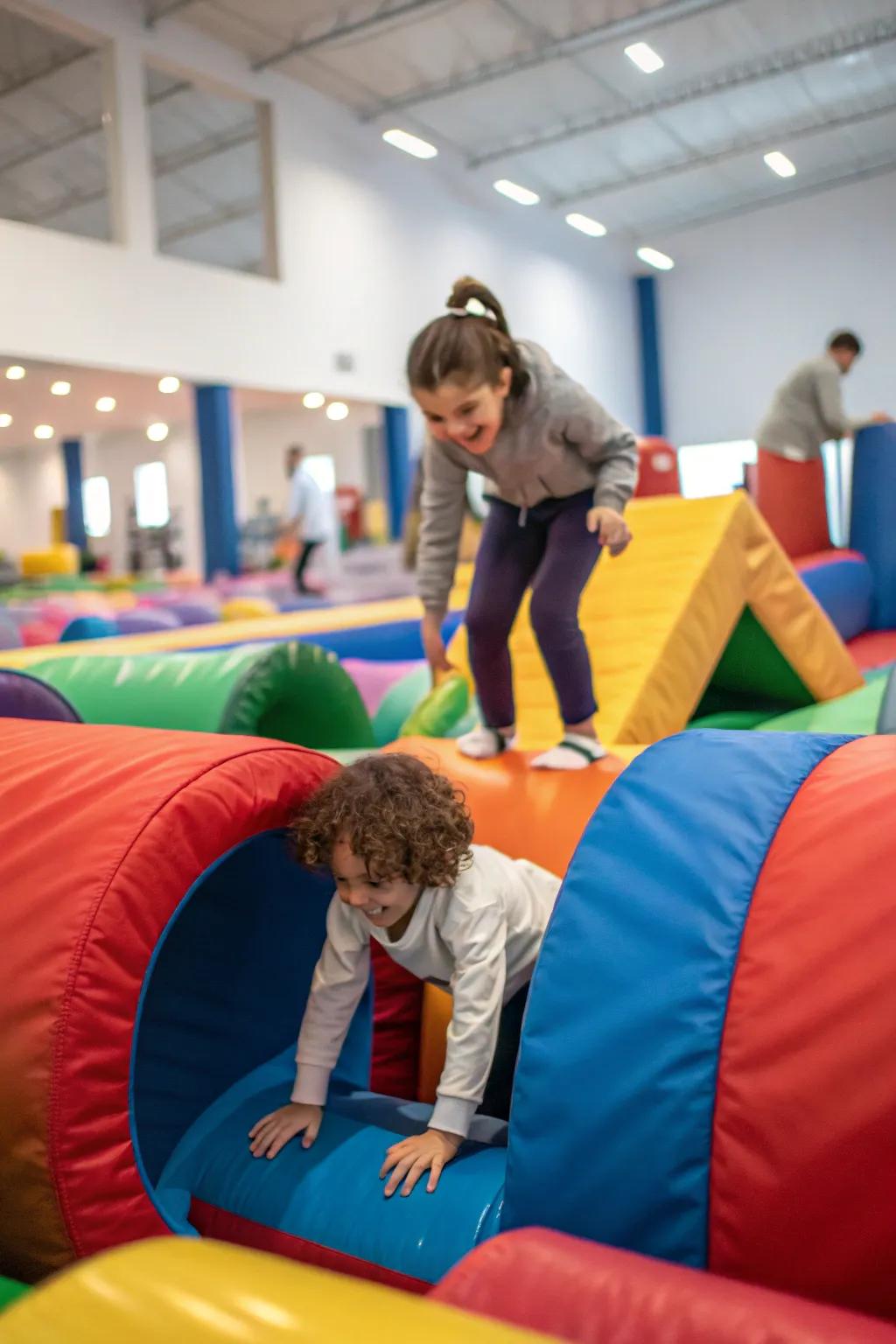 An exciting indoor obstacle course for active play.