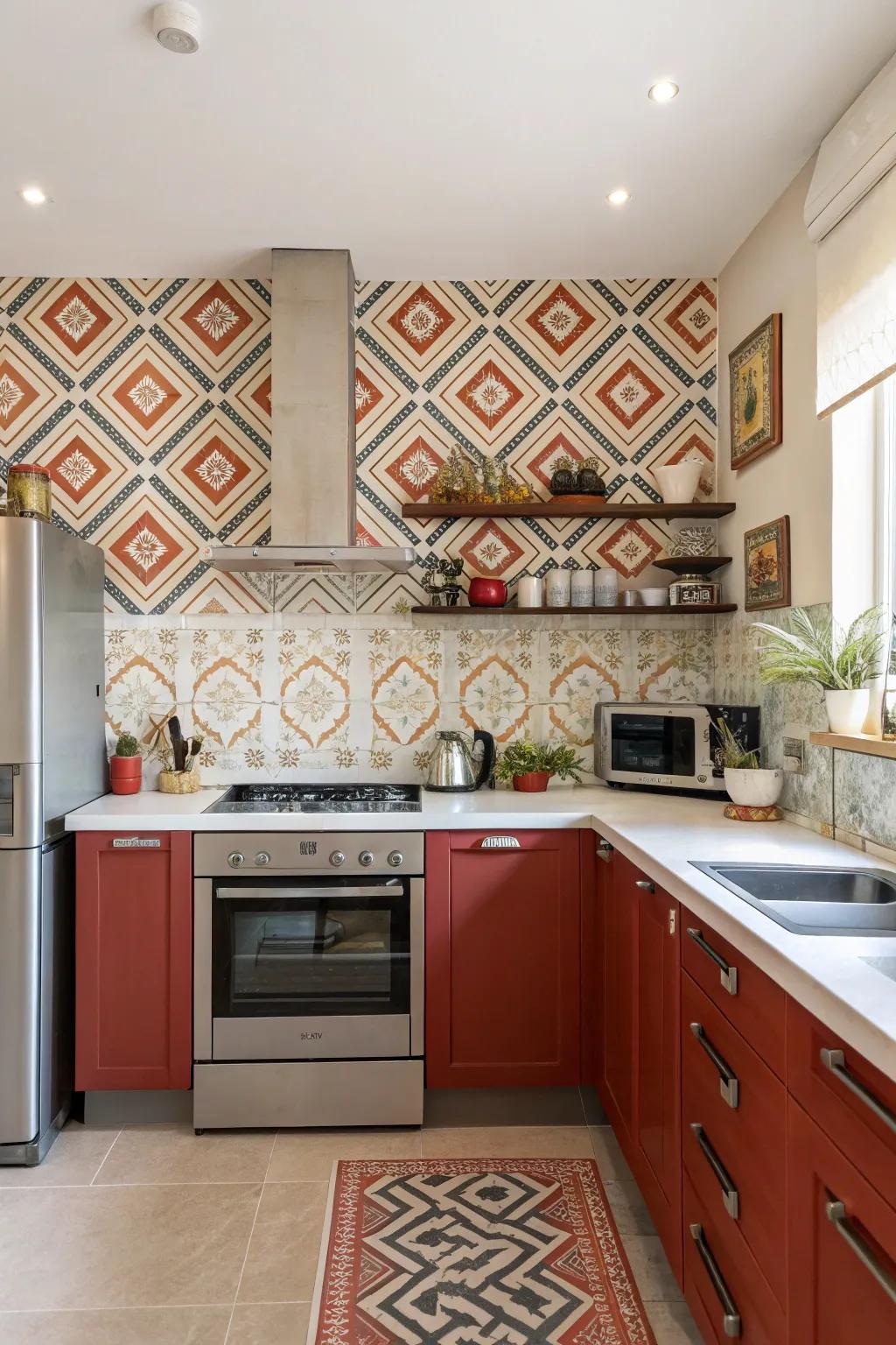 Wallpaper lets you add style without a big commitment.