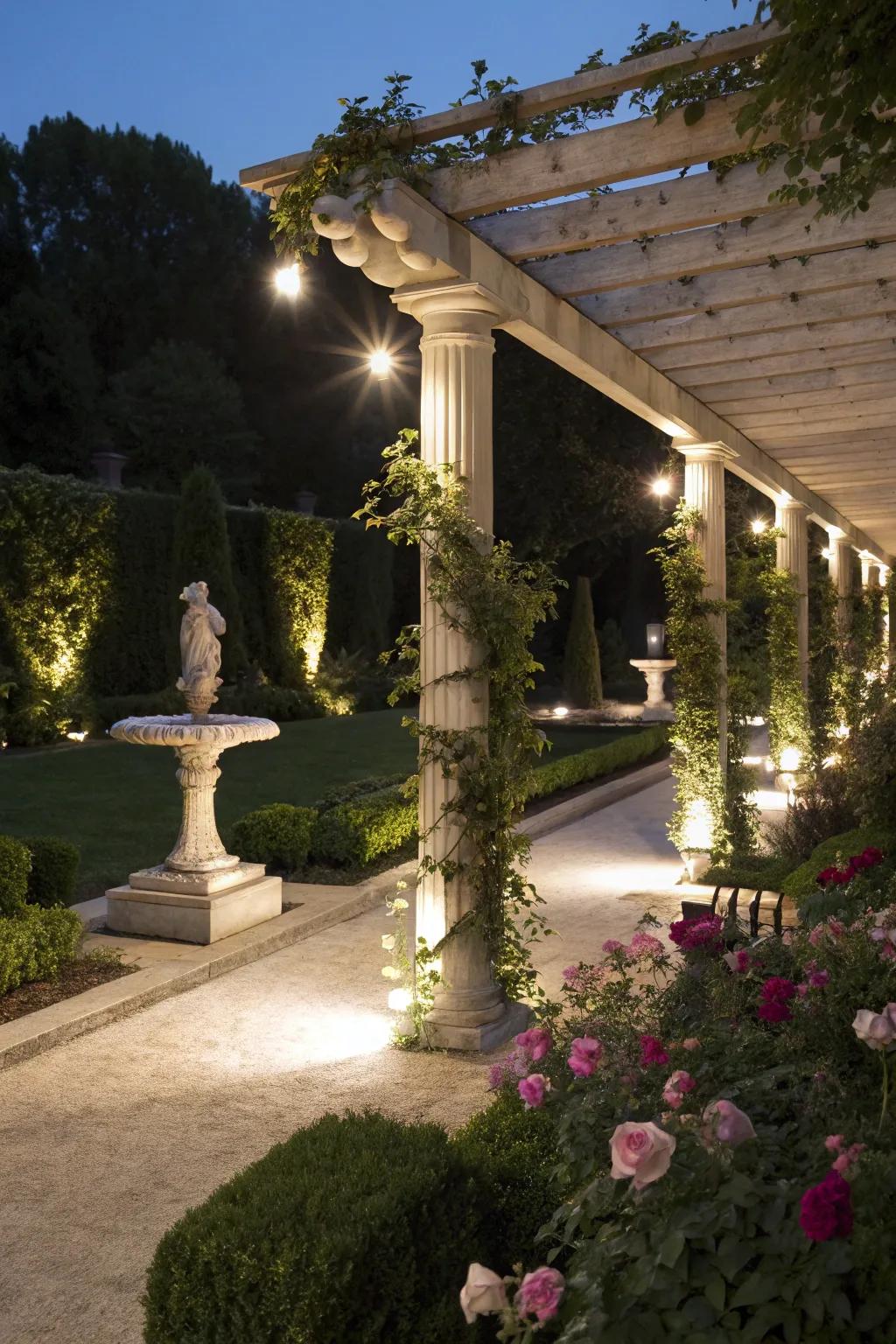 Directional lights accentuate your garden's finest attributes.