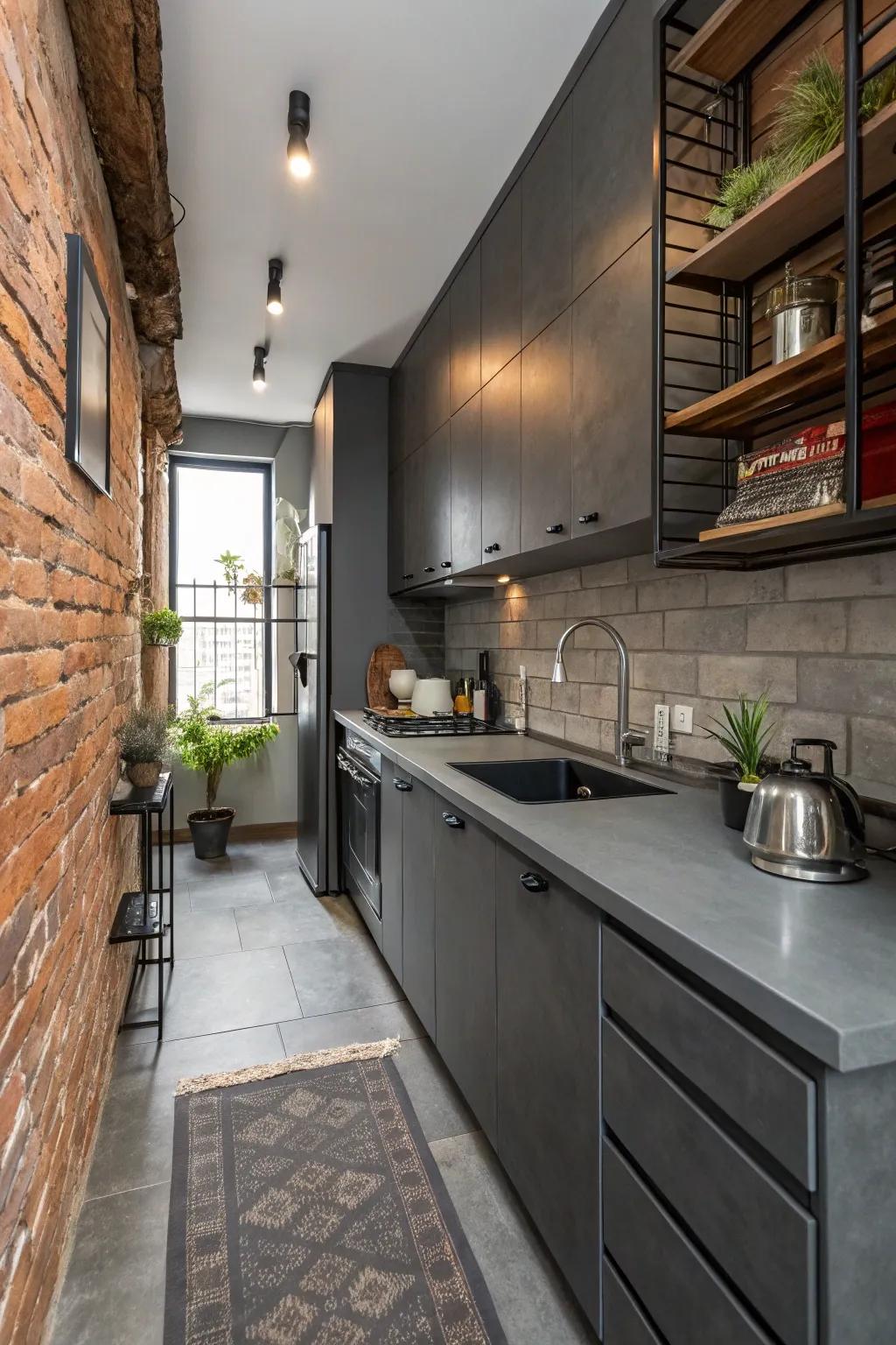 Deep charcoal adds depth and a modern spin.