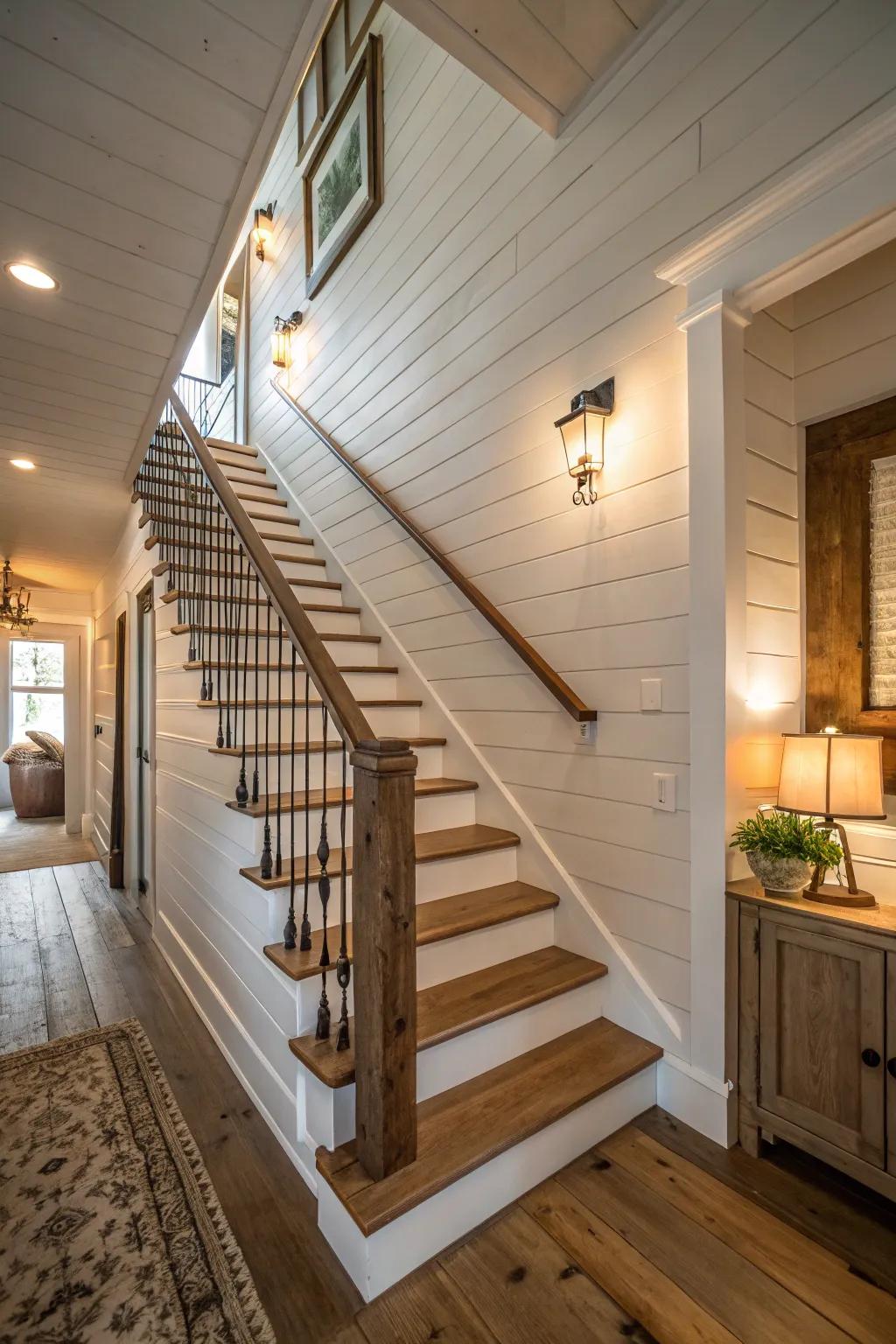 Add depth and texture with creative wall treatments.