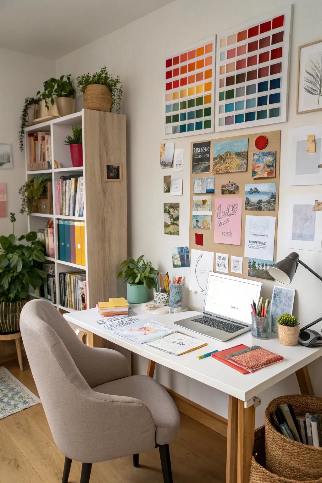 Keep ideas in sight with a mood board.