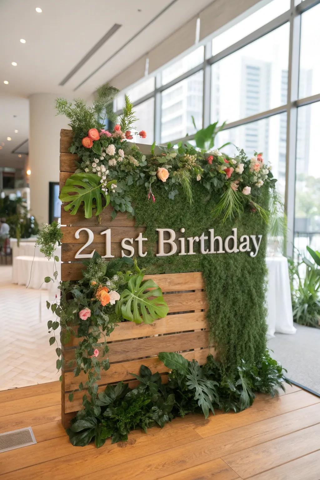 Greenery signs bring a touch of nature indoors.