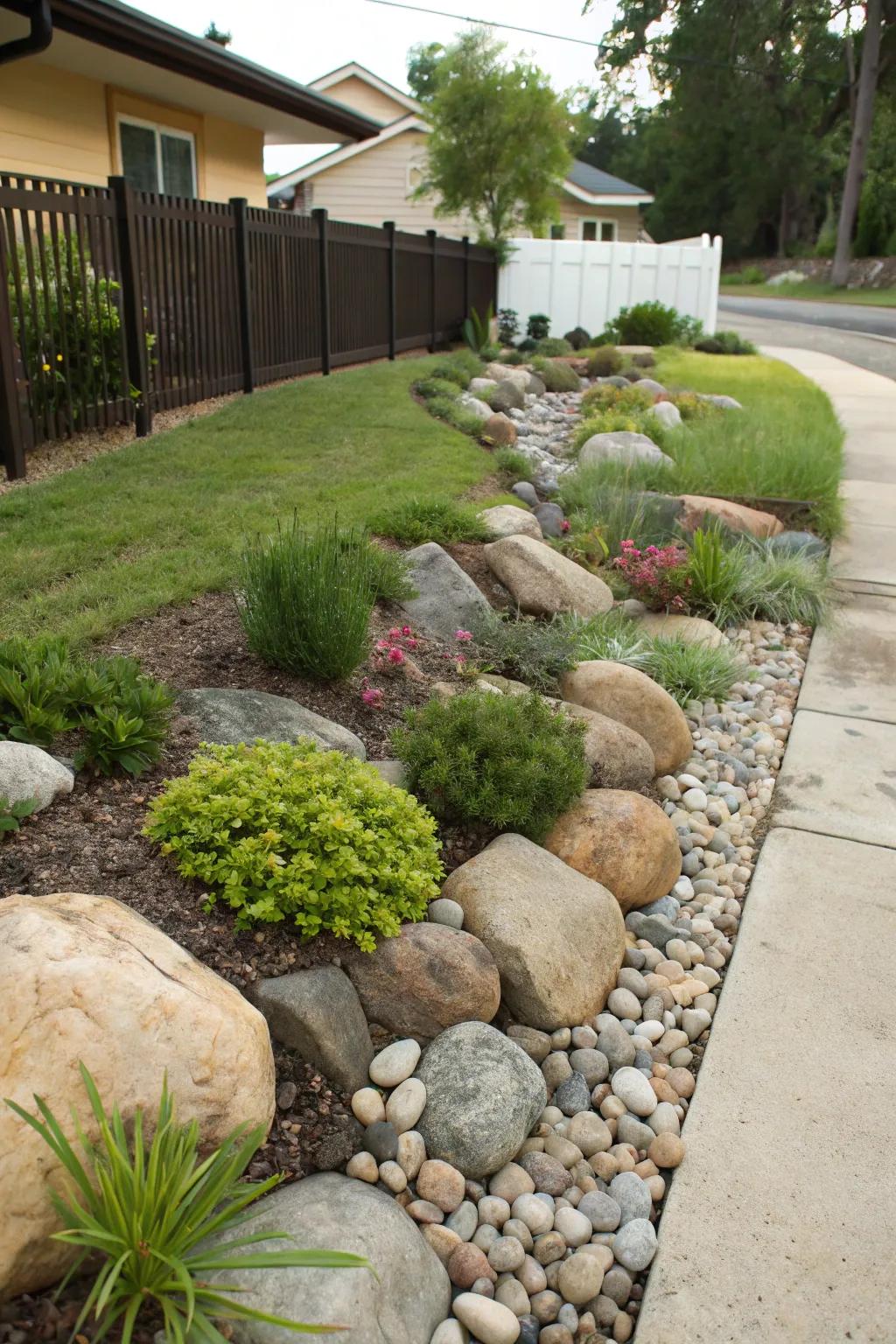 A rock garden adds natural texture and interest to your landscape.