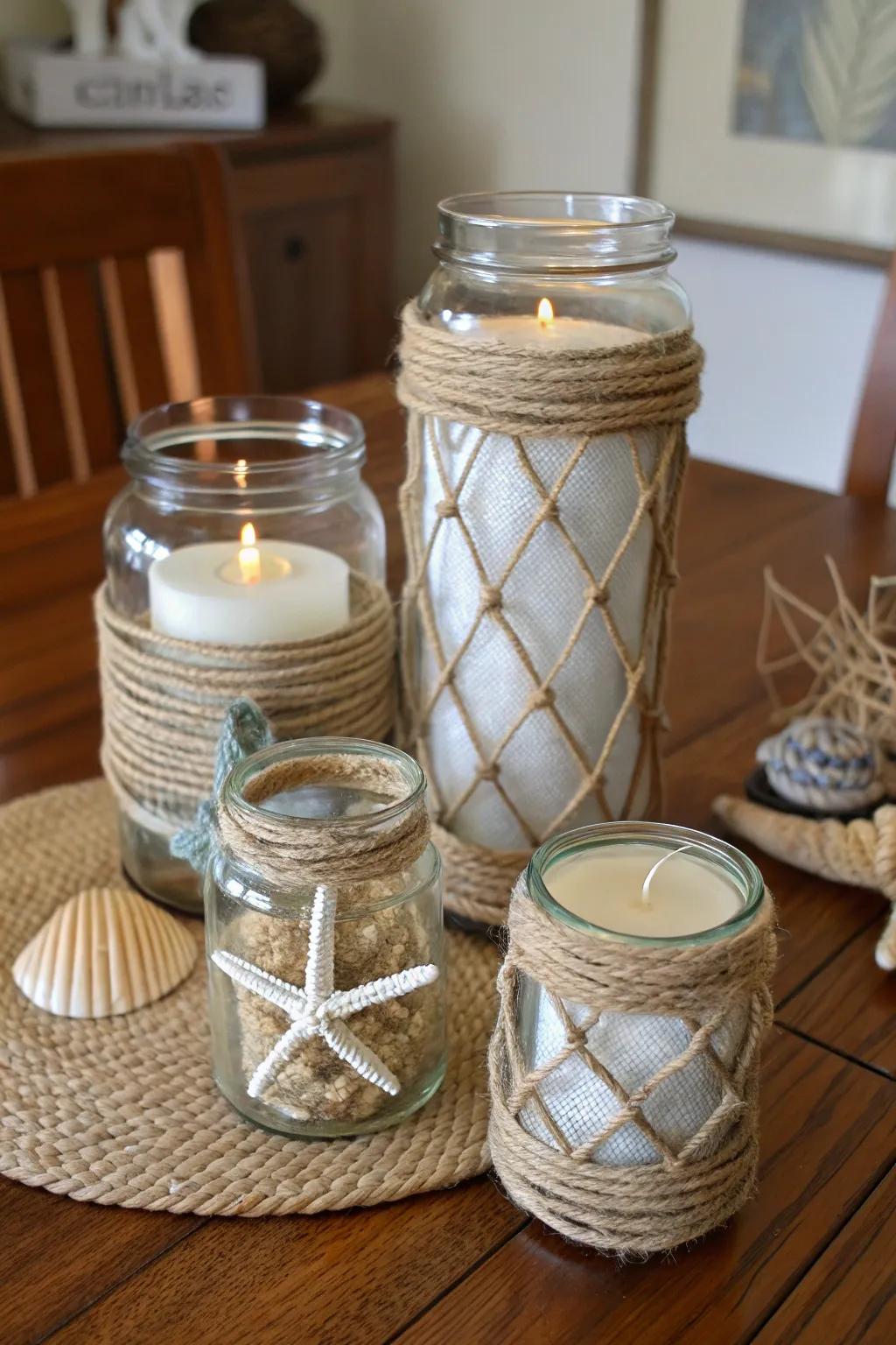 Rope accents add texture and nautical charm.