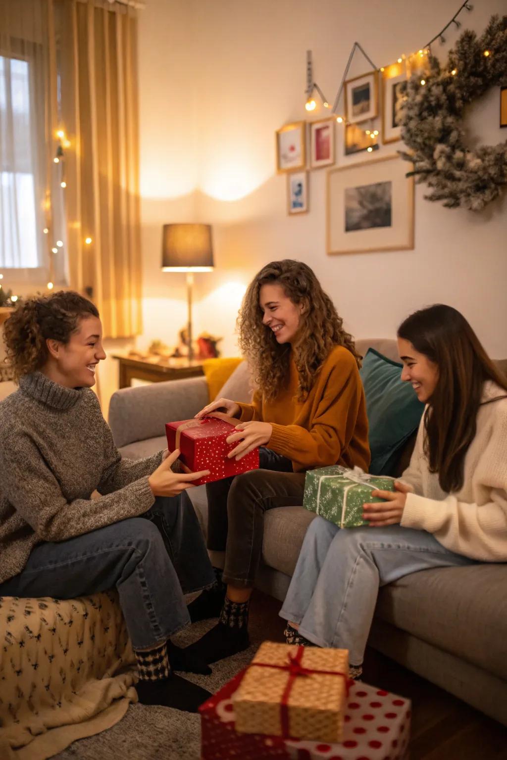 A heartwarming present exchange to celebrate friendship on Galentine's Day.