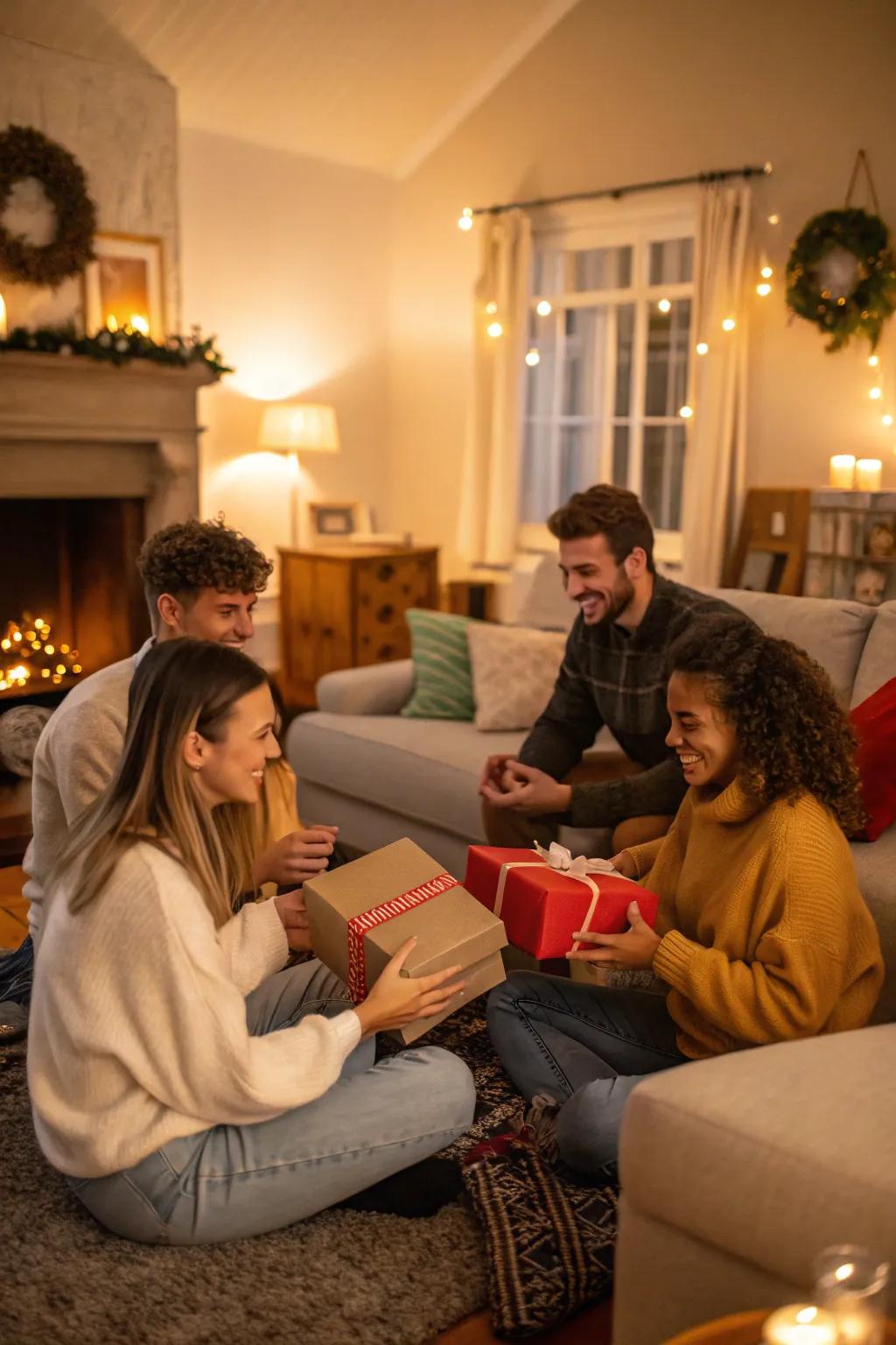 Spread joy with a private gift exchange.