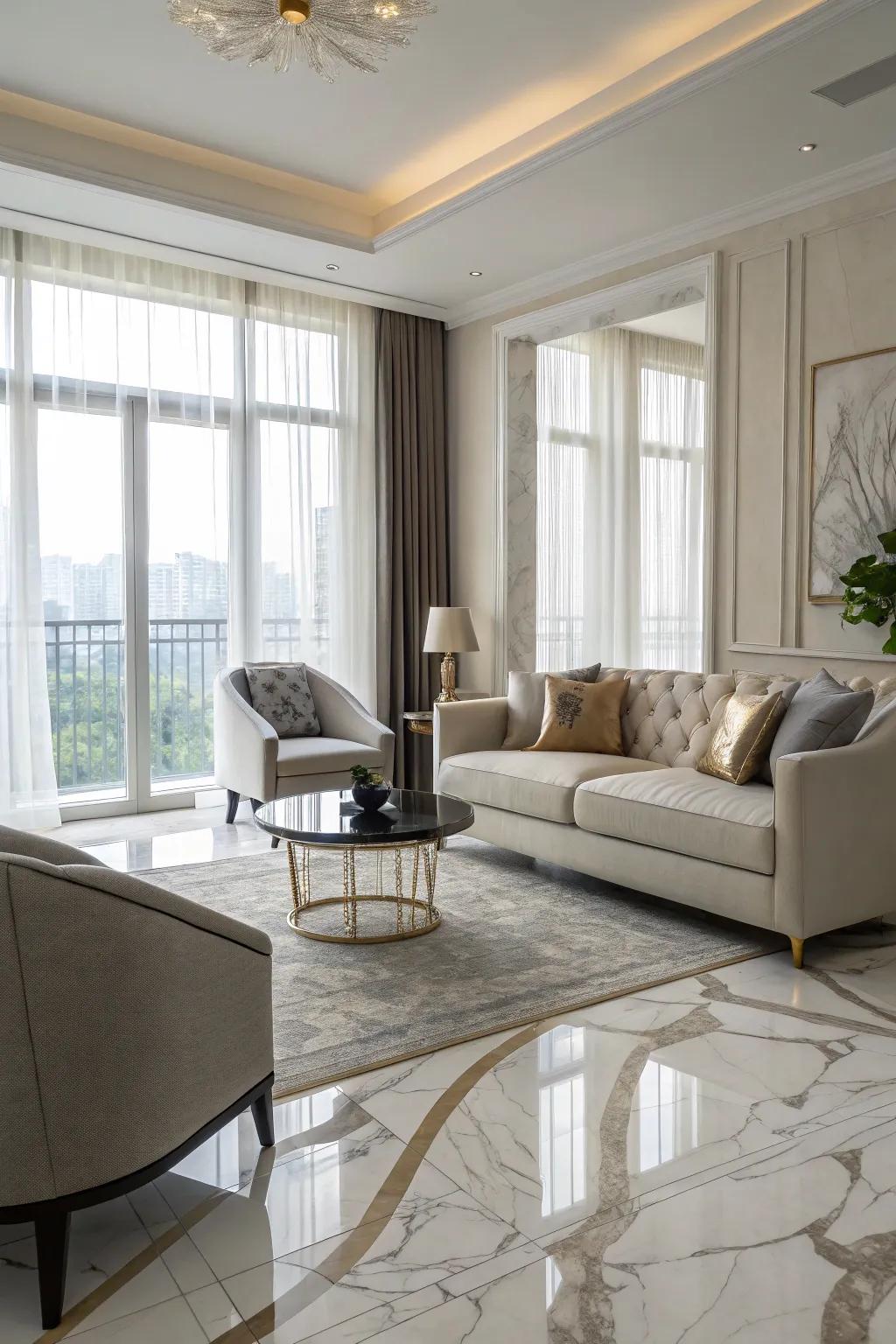 Combining modern and timeless elements for a timeless aesthetic.