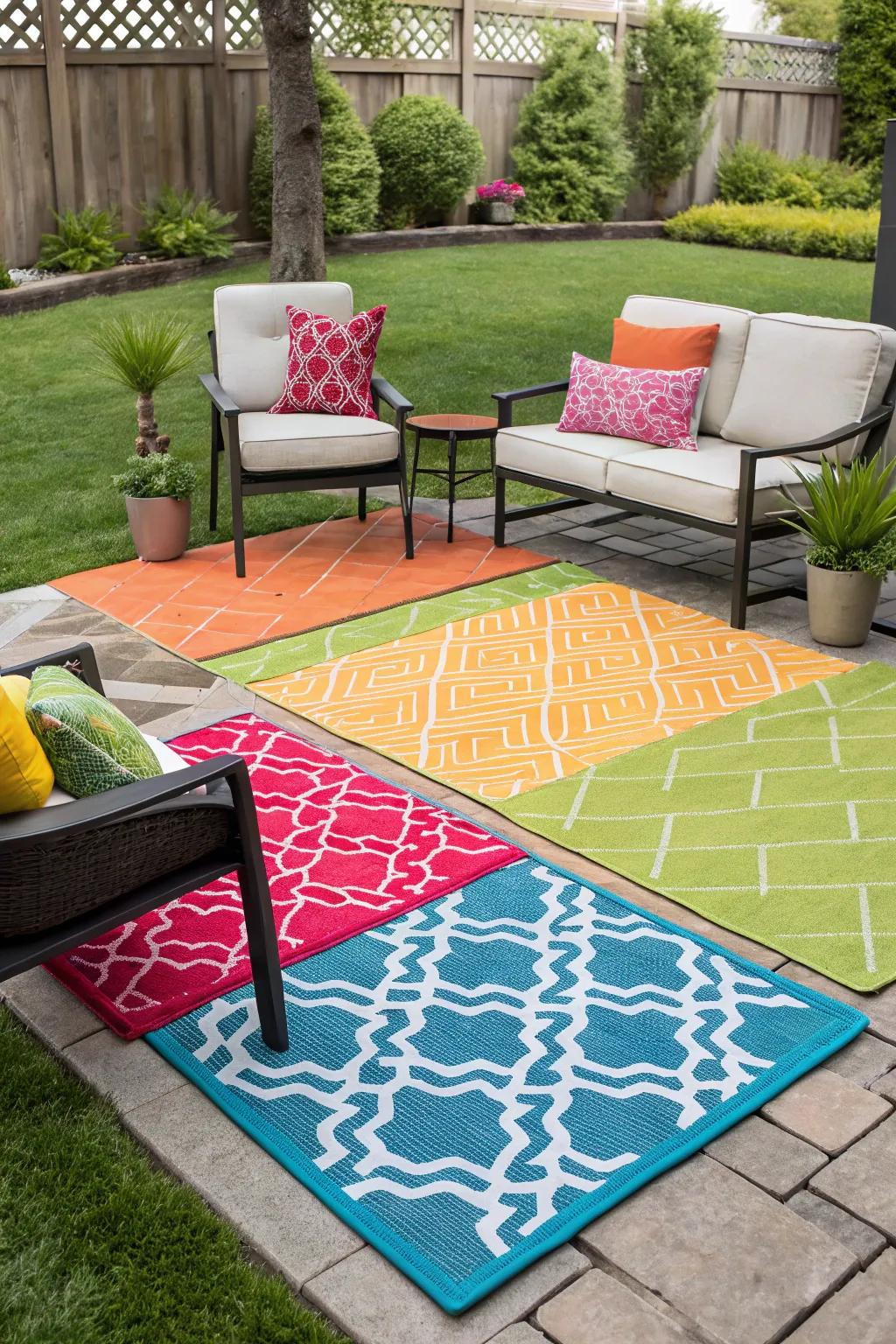 Define your space with stylish exterior floor coverings.