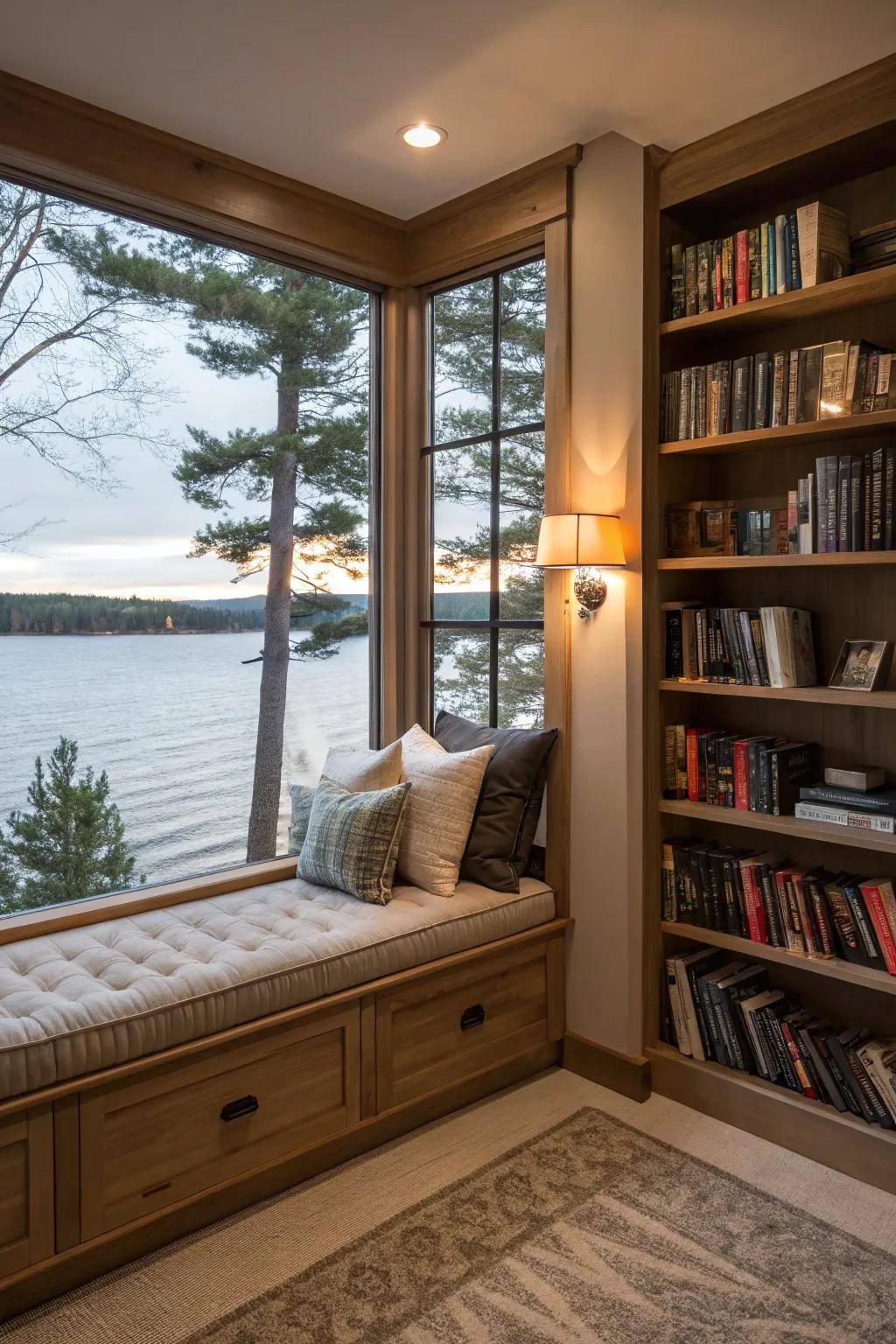 A secret nook offers a perfect escape within your home.