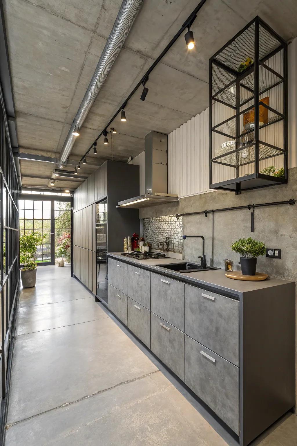 Embrace contemporary aesthetics through factory-inspired design compositions.