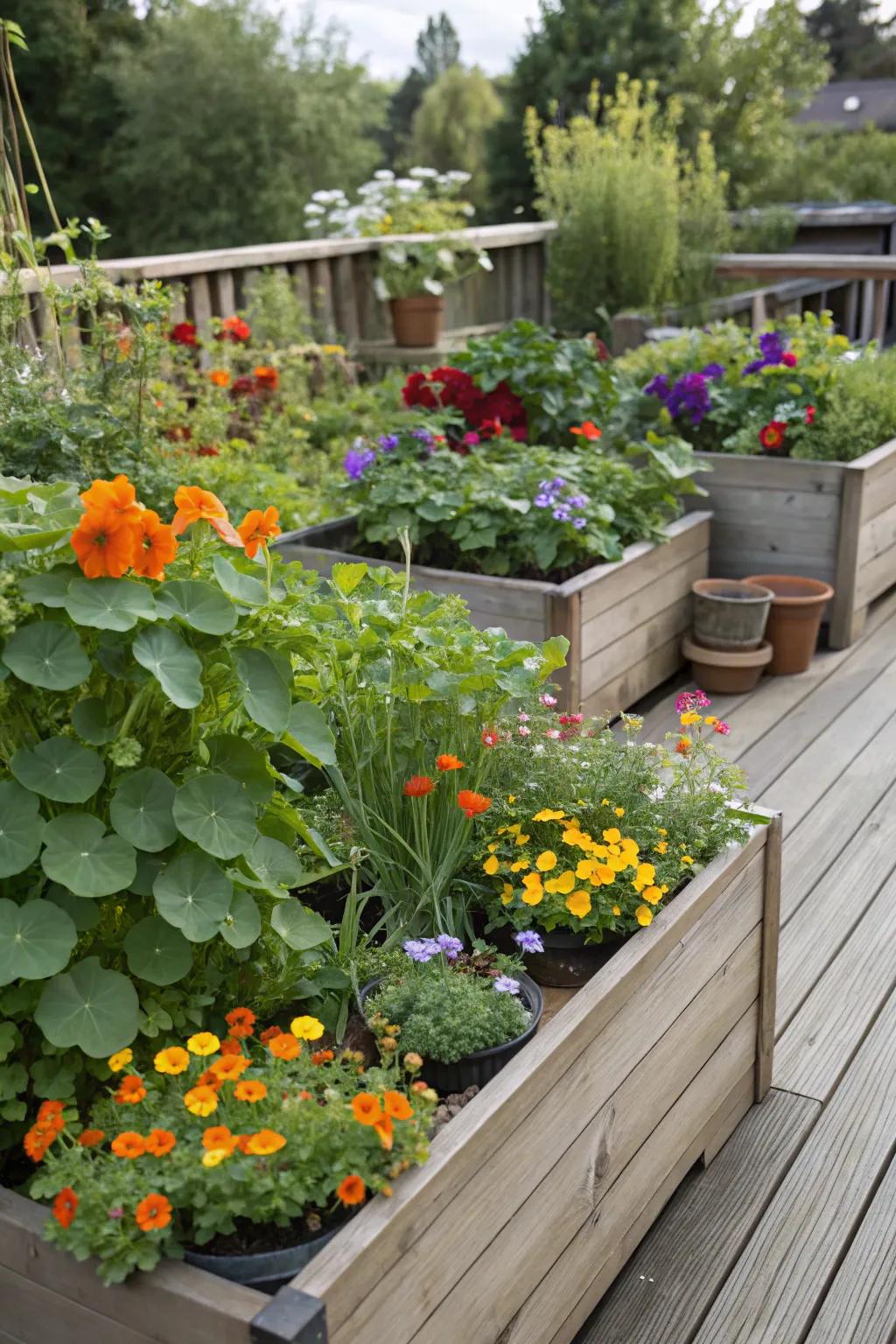 Elevate your garden with colorful, edible flowers.