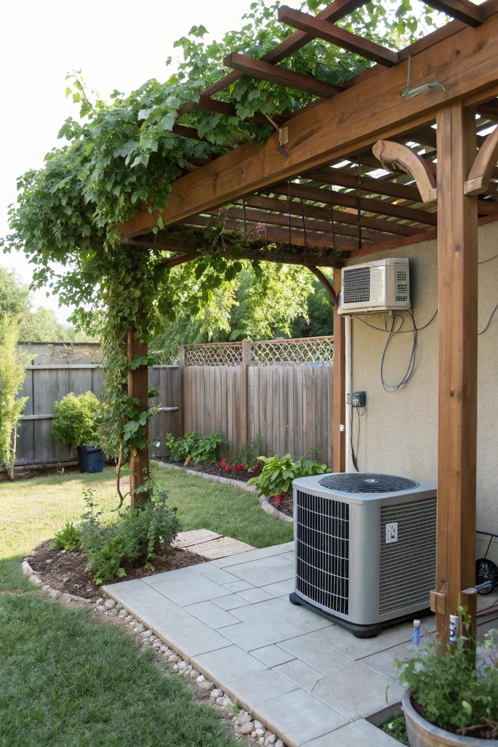 A pergola offers elegant shade and becomes a garden highlight.