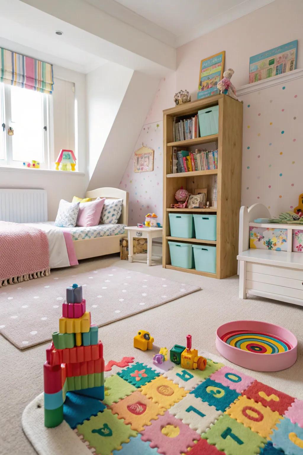 A secure recreational ambiance that fosters vigorous and secure play.