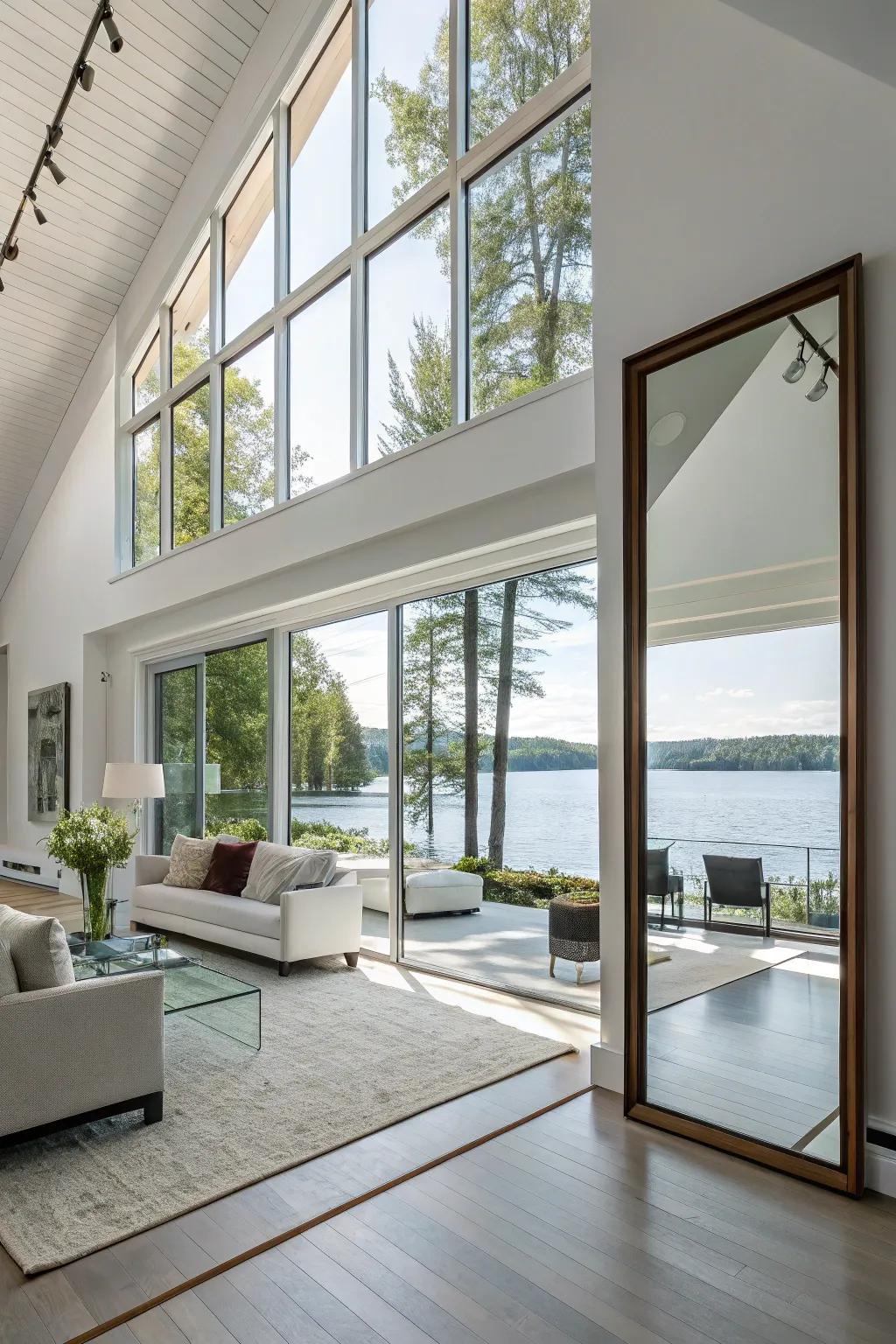 Mirrors enhance space and light in your home.