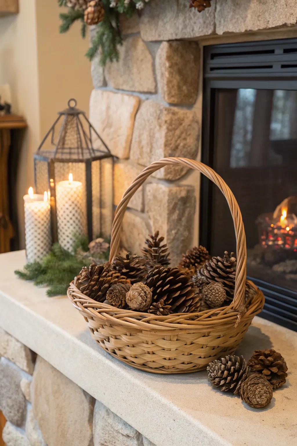 Scented pinecones that bring a touch of the outdoors inside.