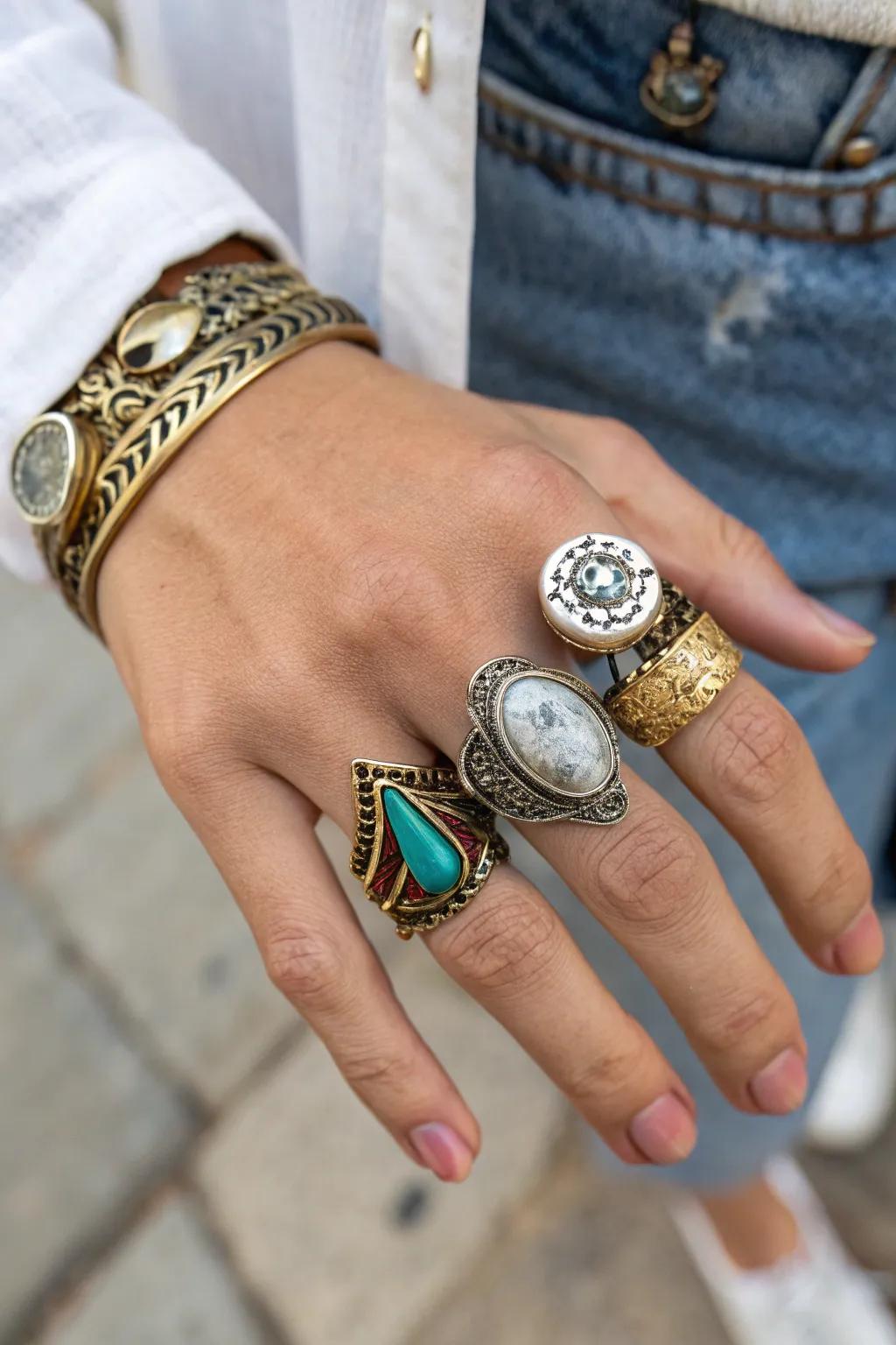 Eclectic and Unique Ring Pairings