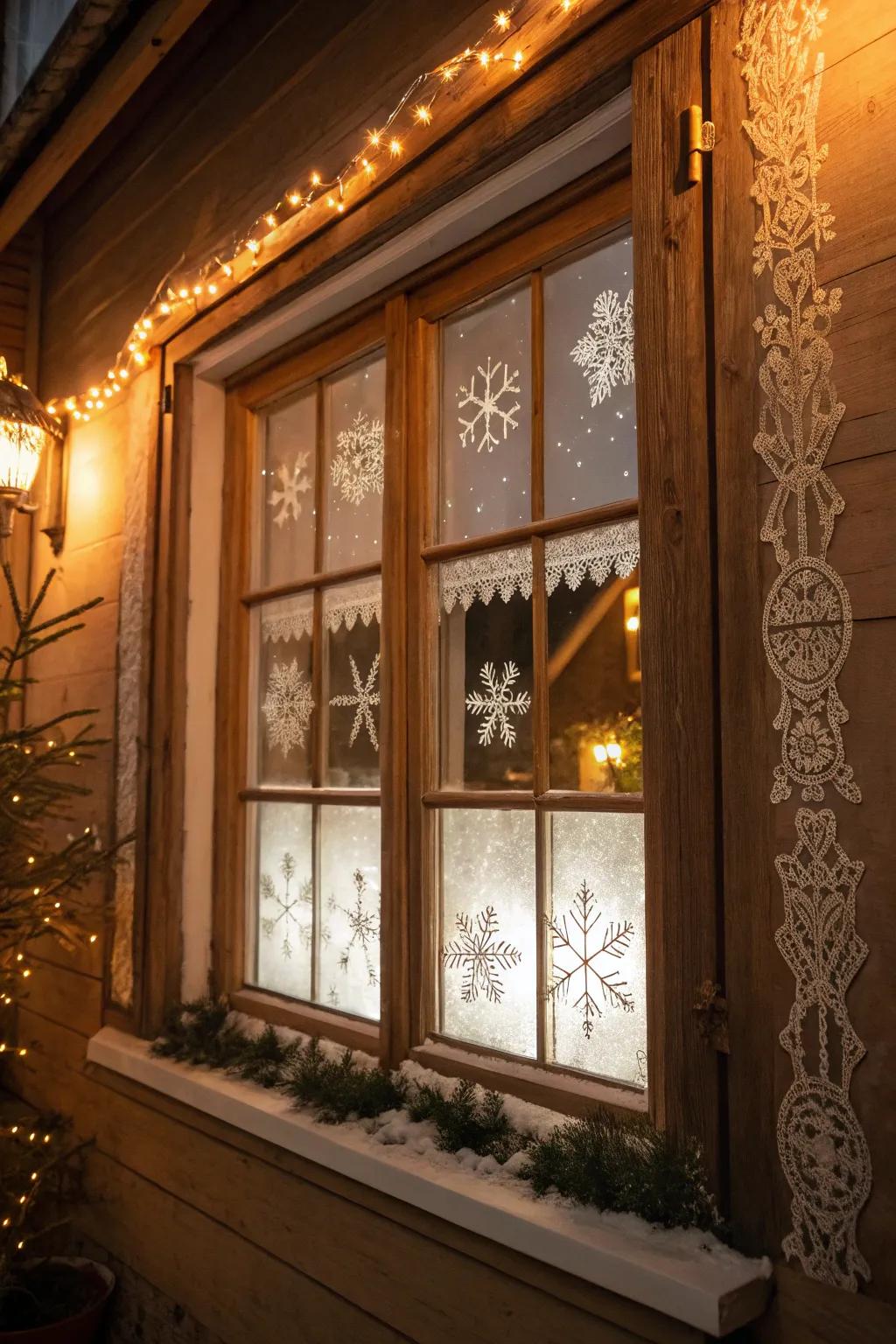 Whimsical window displays capture the magic of a throwback Christmas.