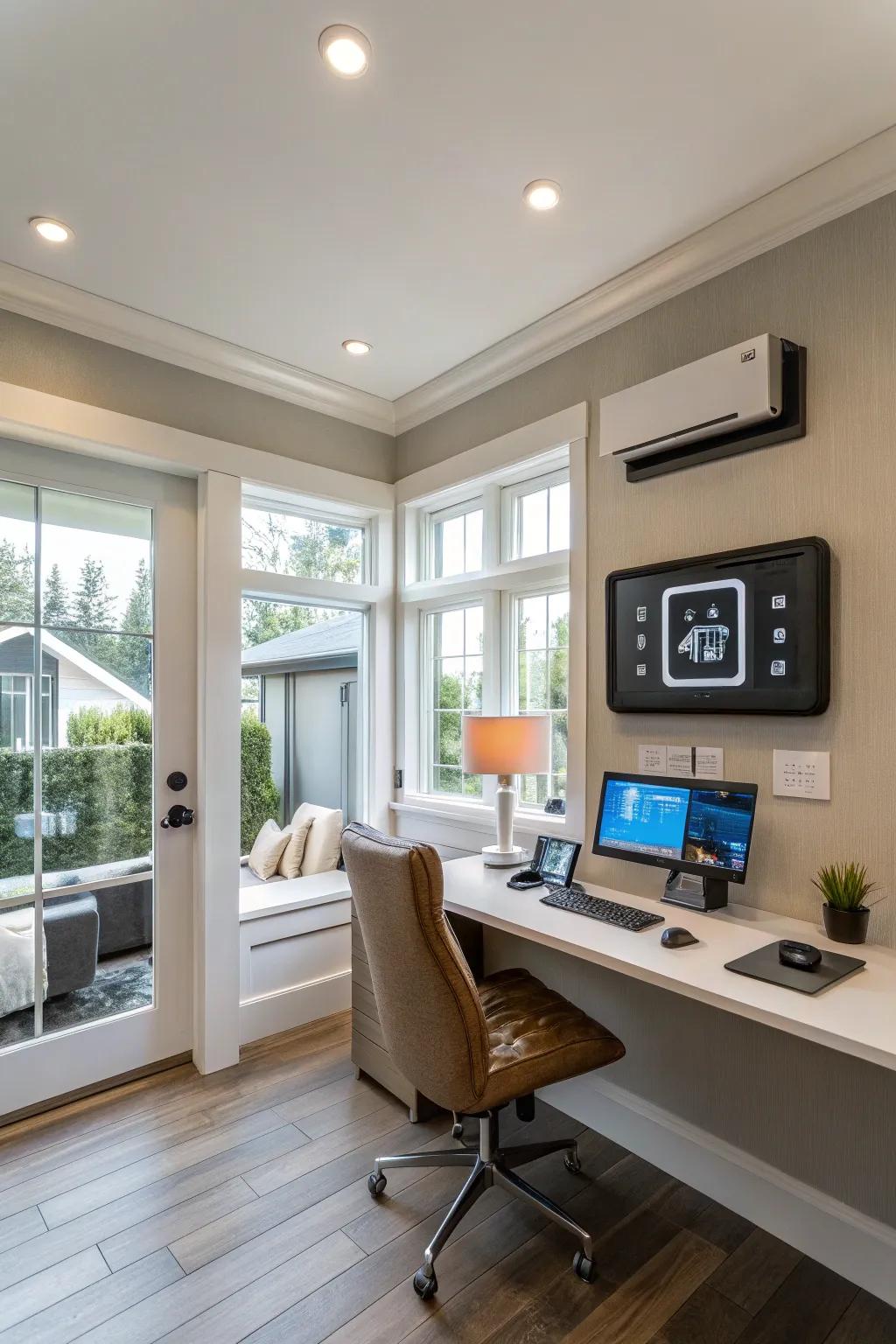 Smart tech can make your space very comfortable.