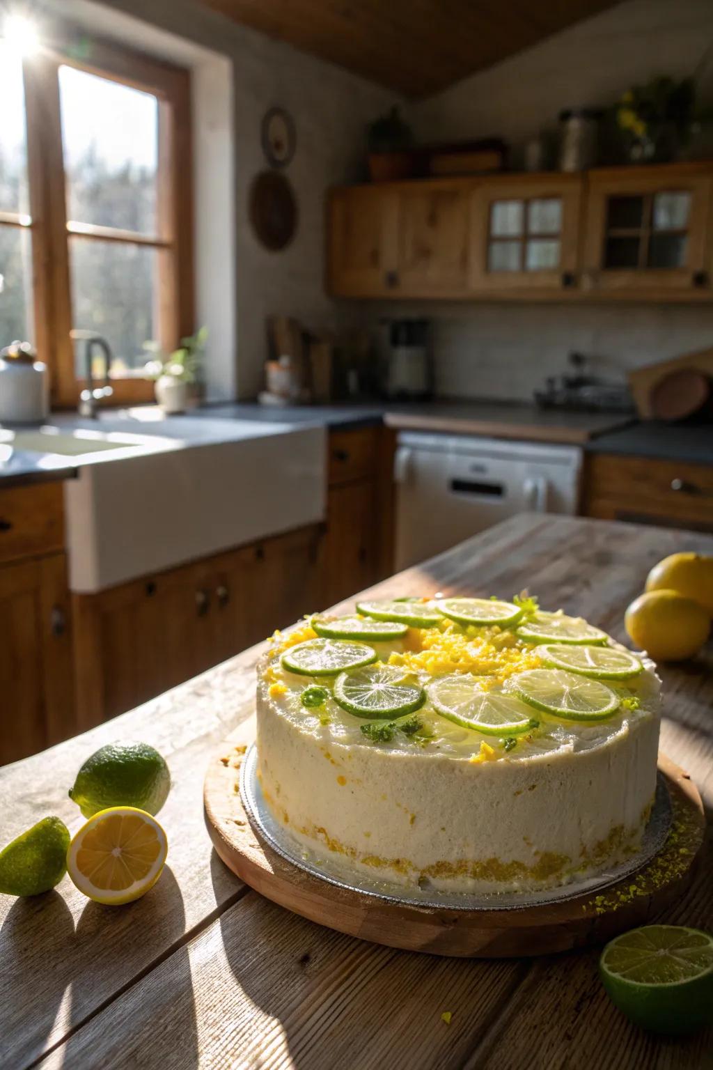 A citrus zest cake is full of zest and flavor.