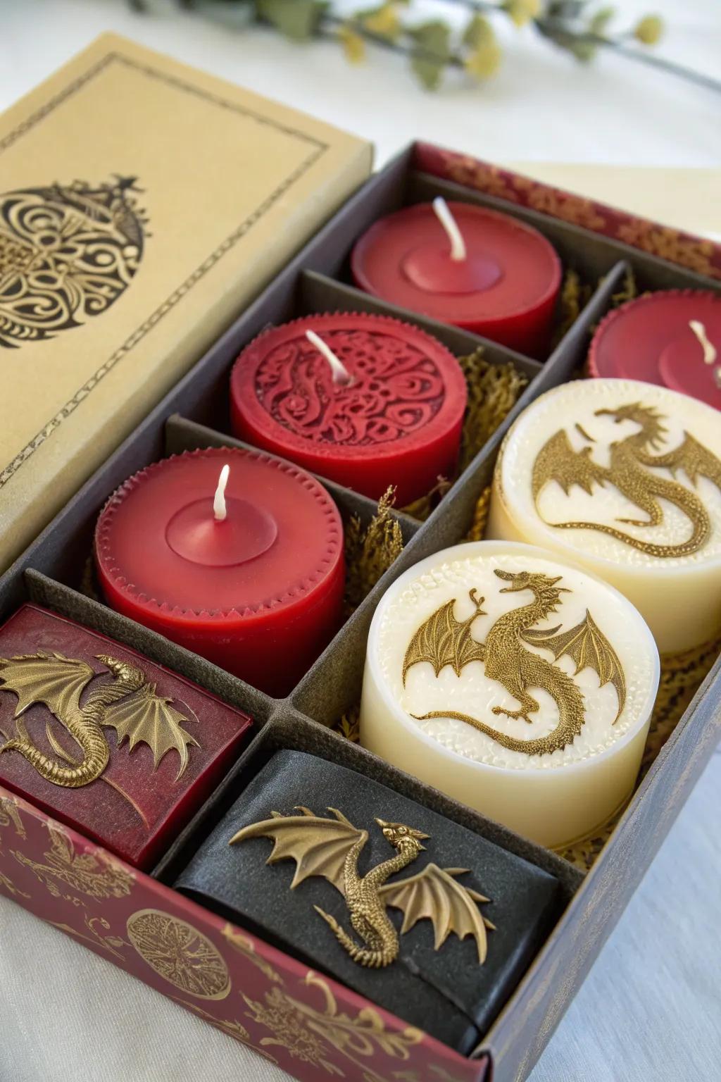 Dragon-themed favors leave guests with delightful memories.