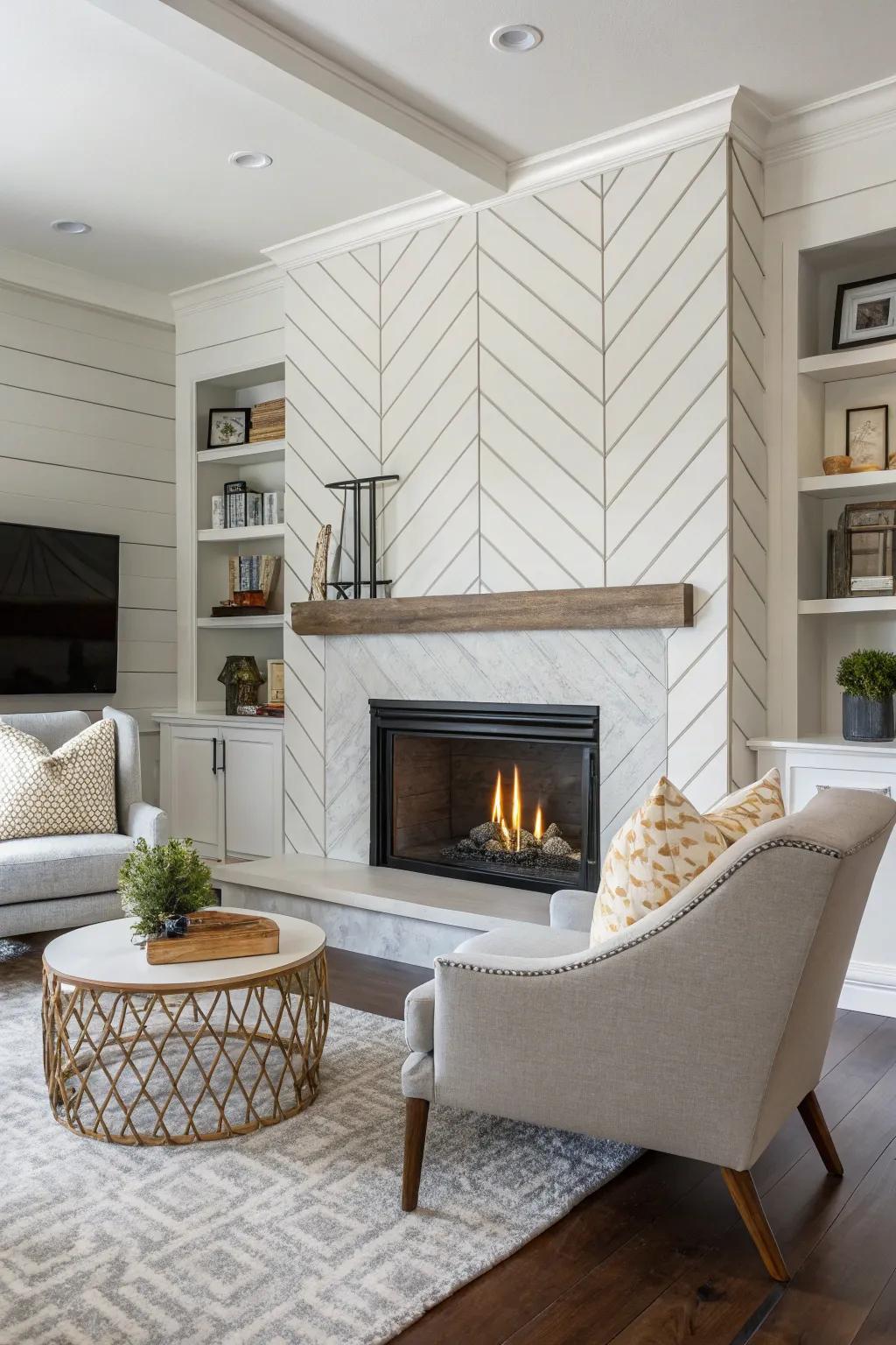 Geometric patterns proffer a contemporary and unique edge.