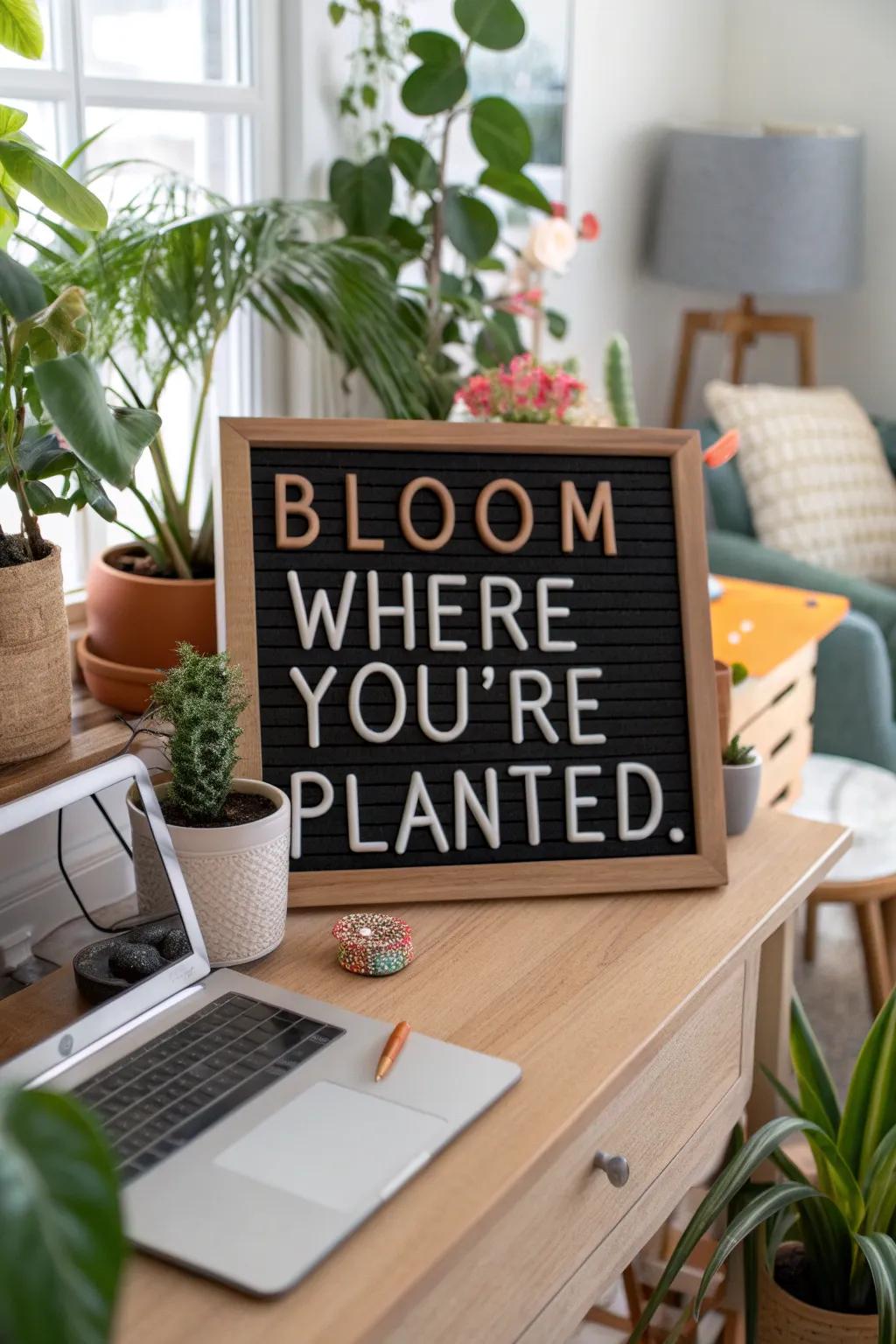 Encourage growth and strength with a timeless spring message.