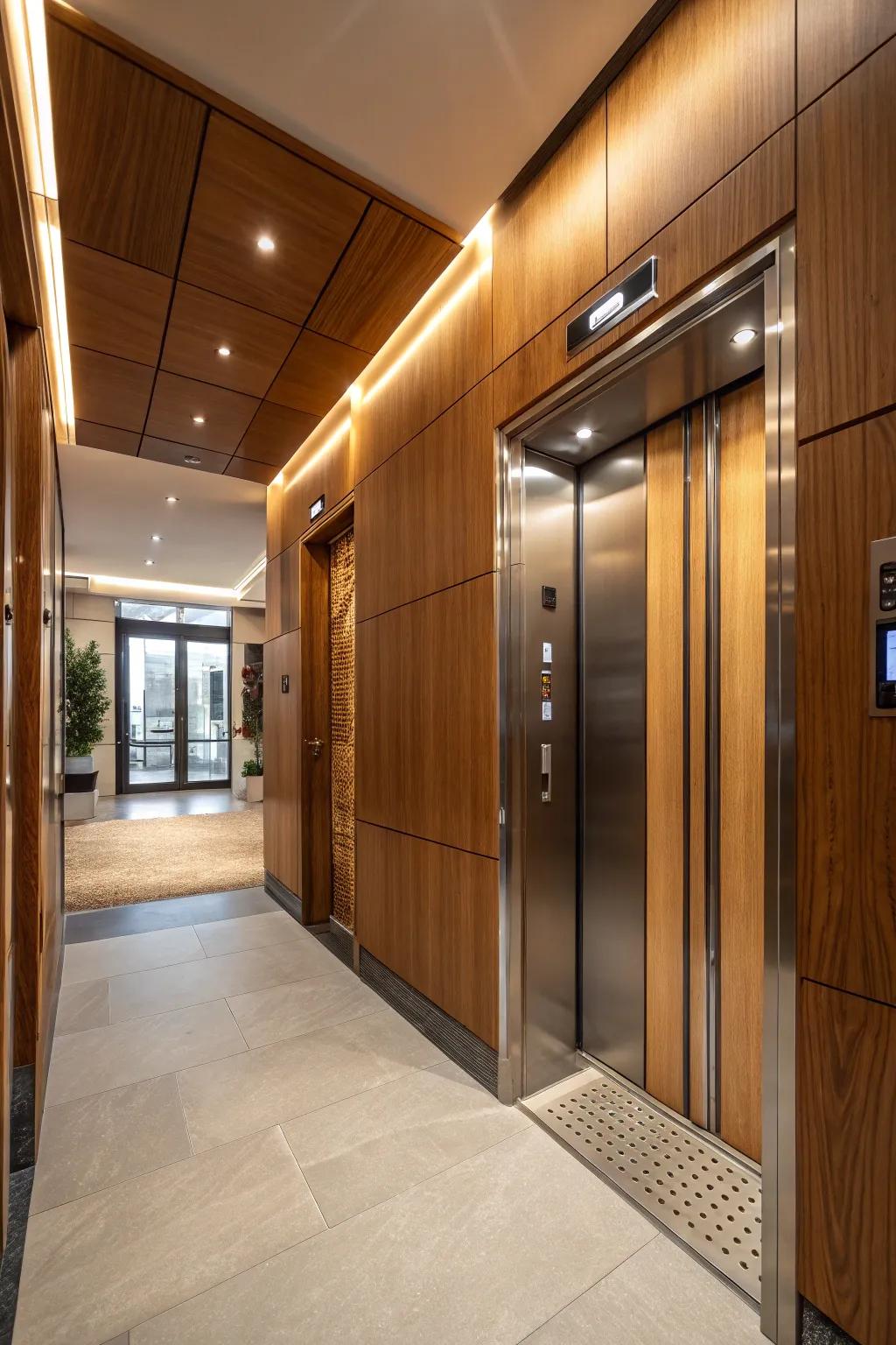 A seamless transition between spaces is achieved through unified integration.