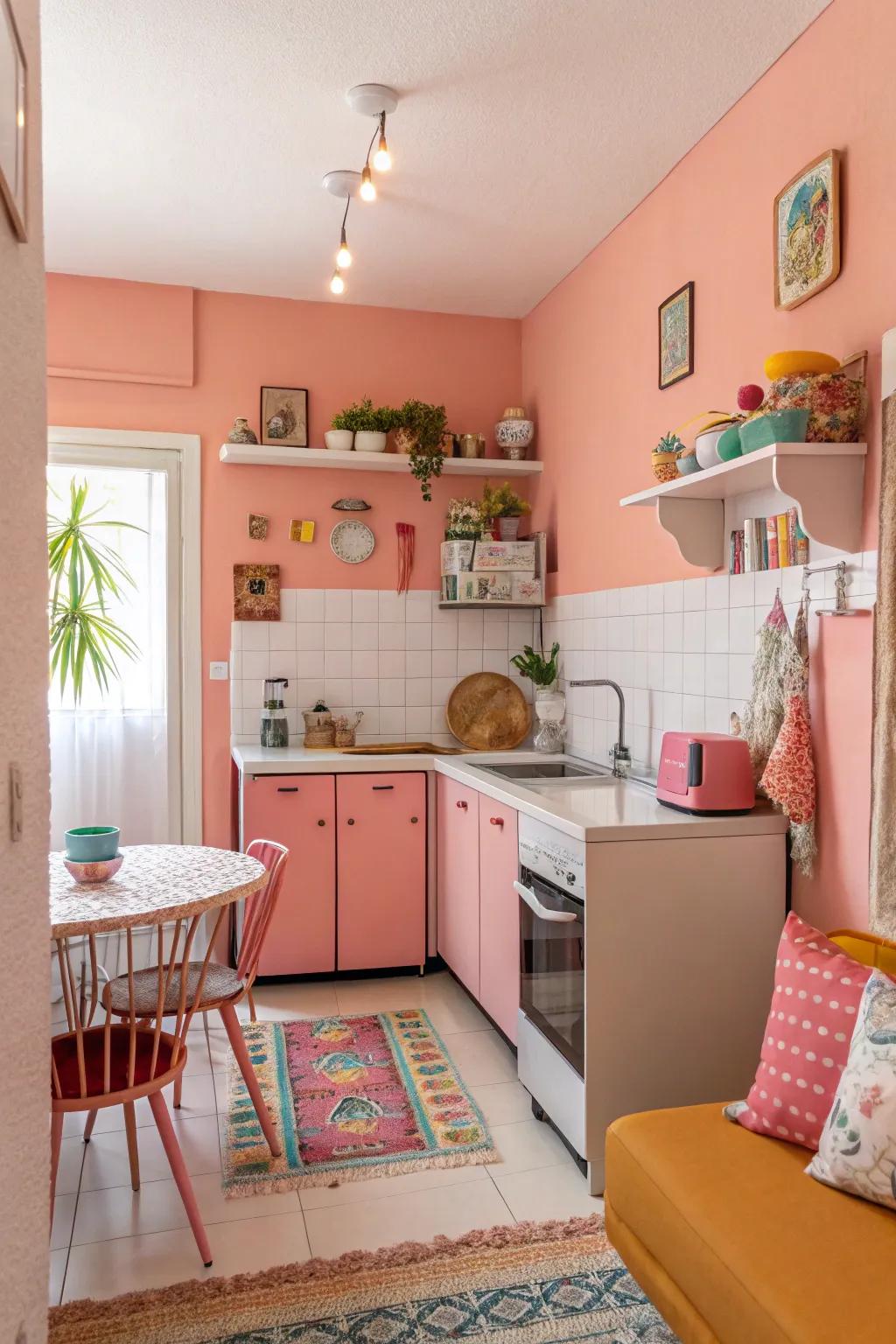 Pink coral infuses vitality and joy.
