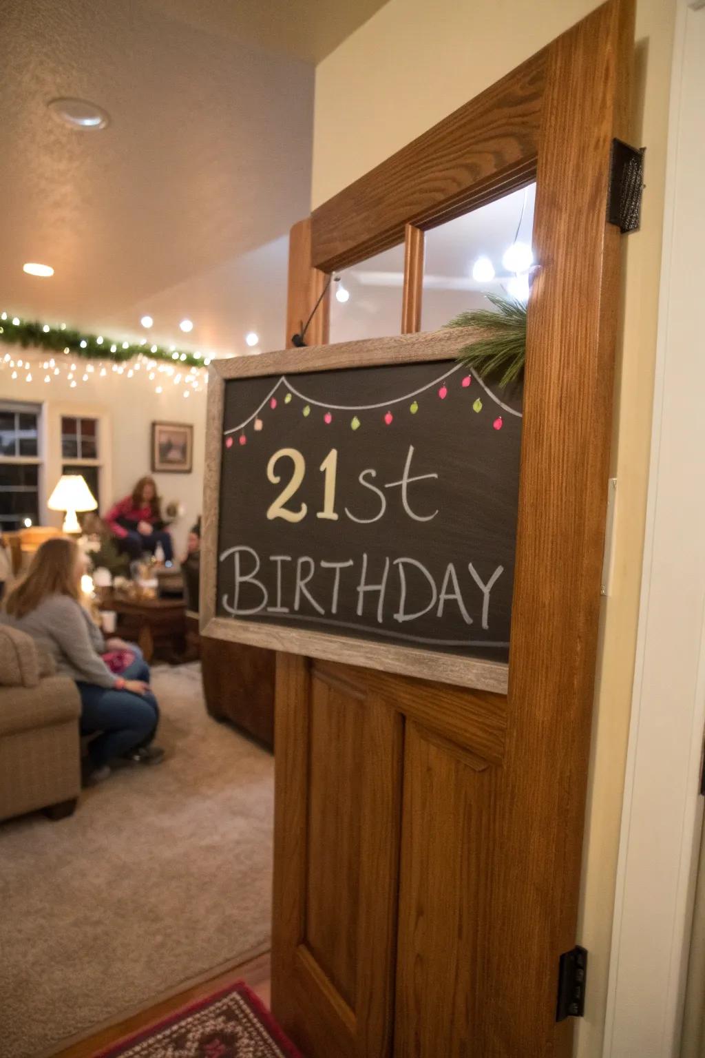 Chalk art signs offer a personal and interactive touch.