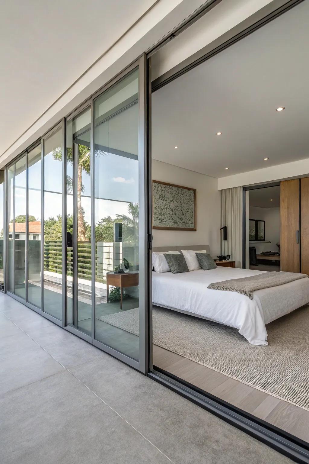 Sliding doors are a space marvel.