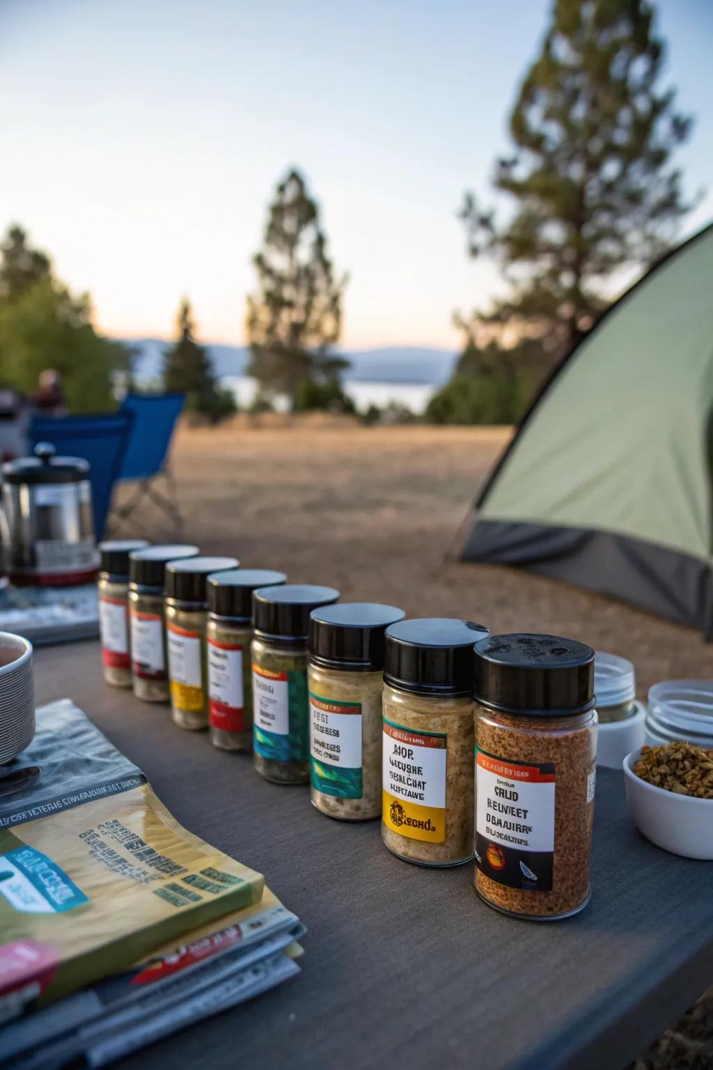 Enhance your meals with a variety of seasonings and spices.
