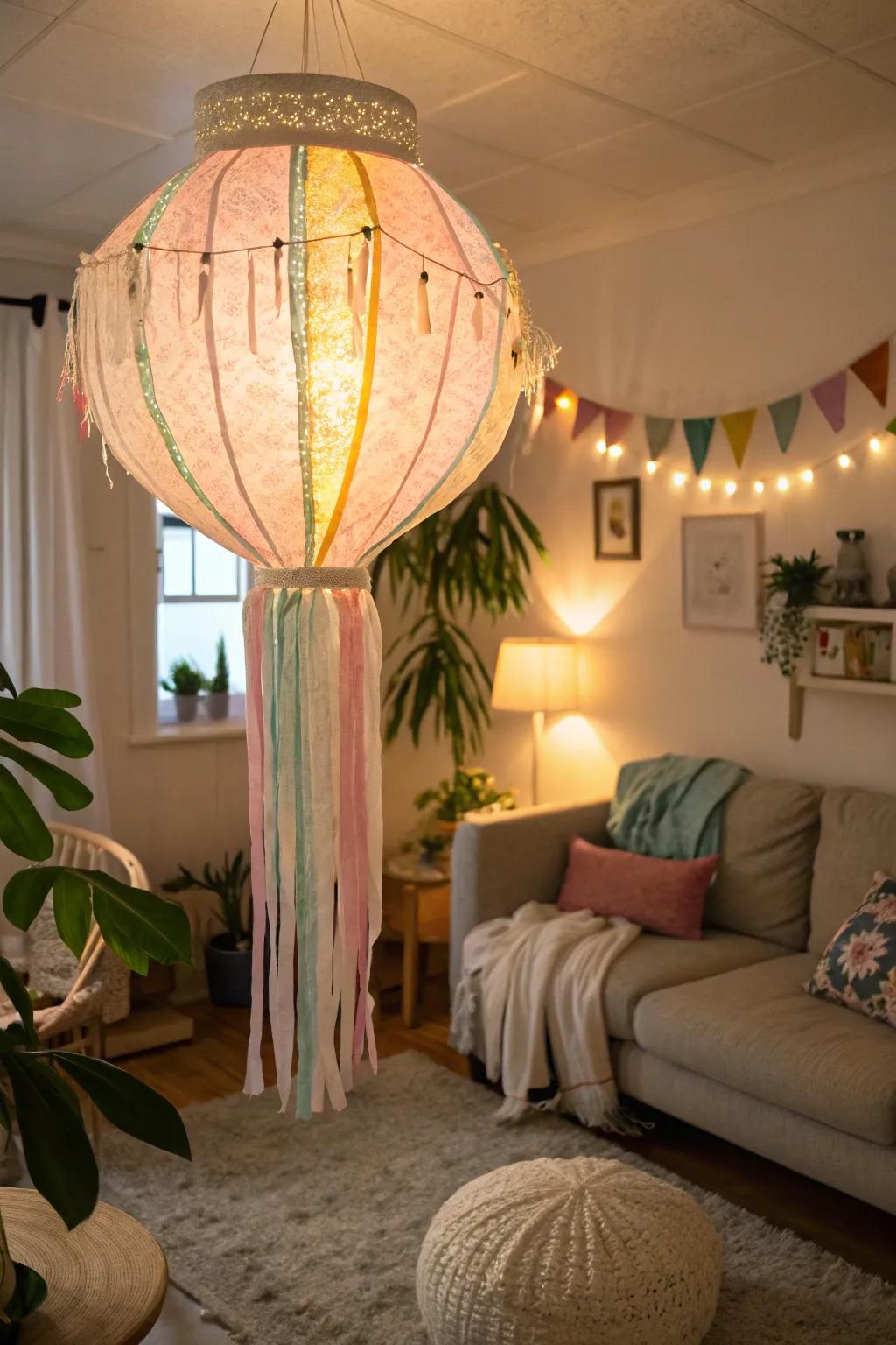 Add a snug glow with a DIY surprise lantern.