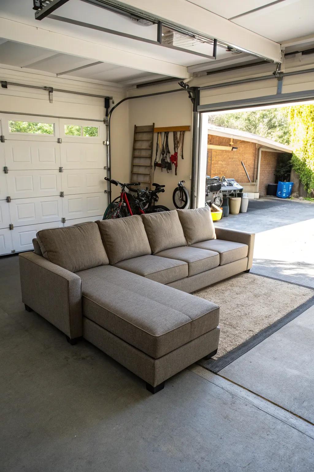 Adaptable sectionals provide flexibility and adaptability for your garage.