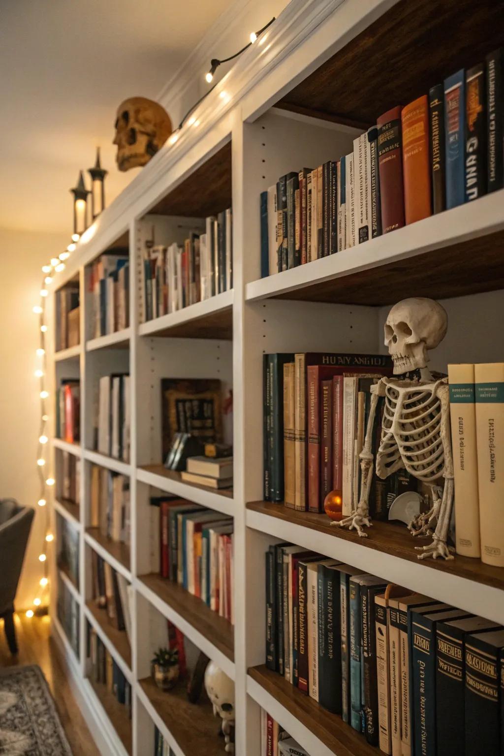 Skeletons append a time-honored Halloween character.