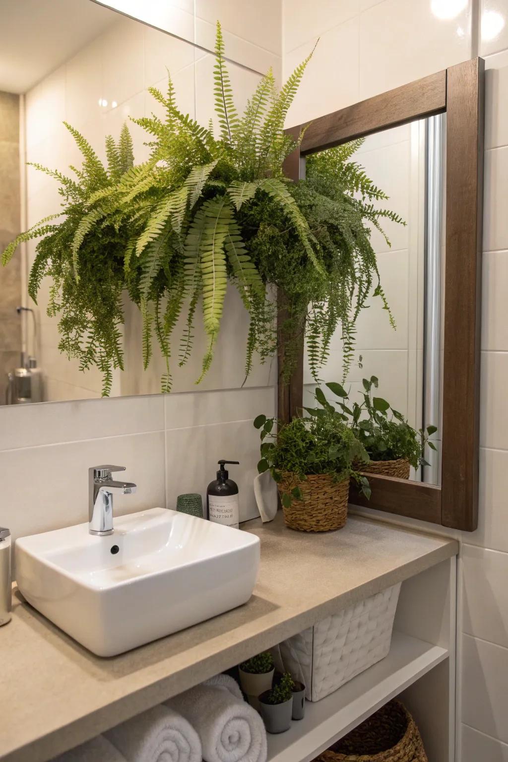 Embrace refined simplicity utilizing an avian nest fern.