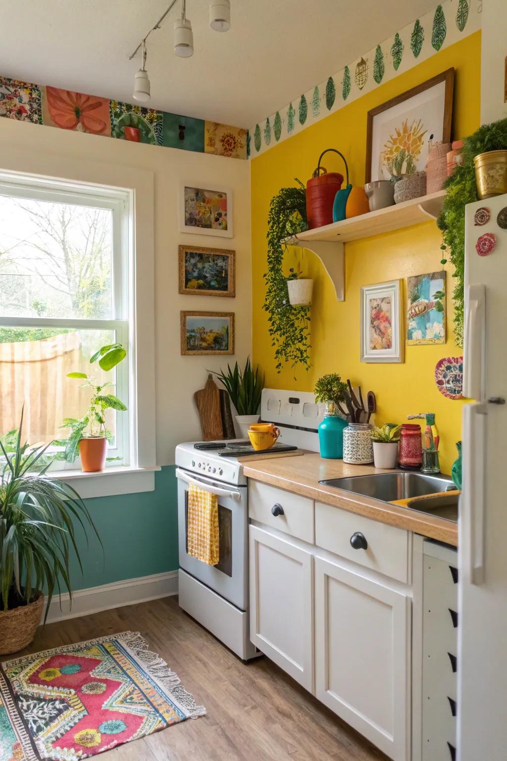 A pop of color can change the vibe of your kitchen.
